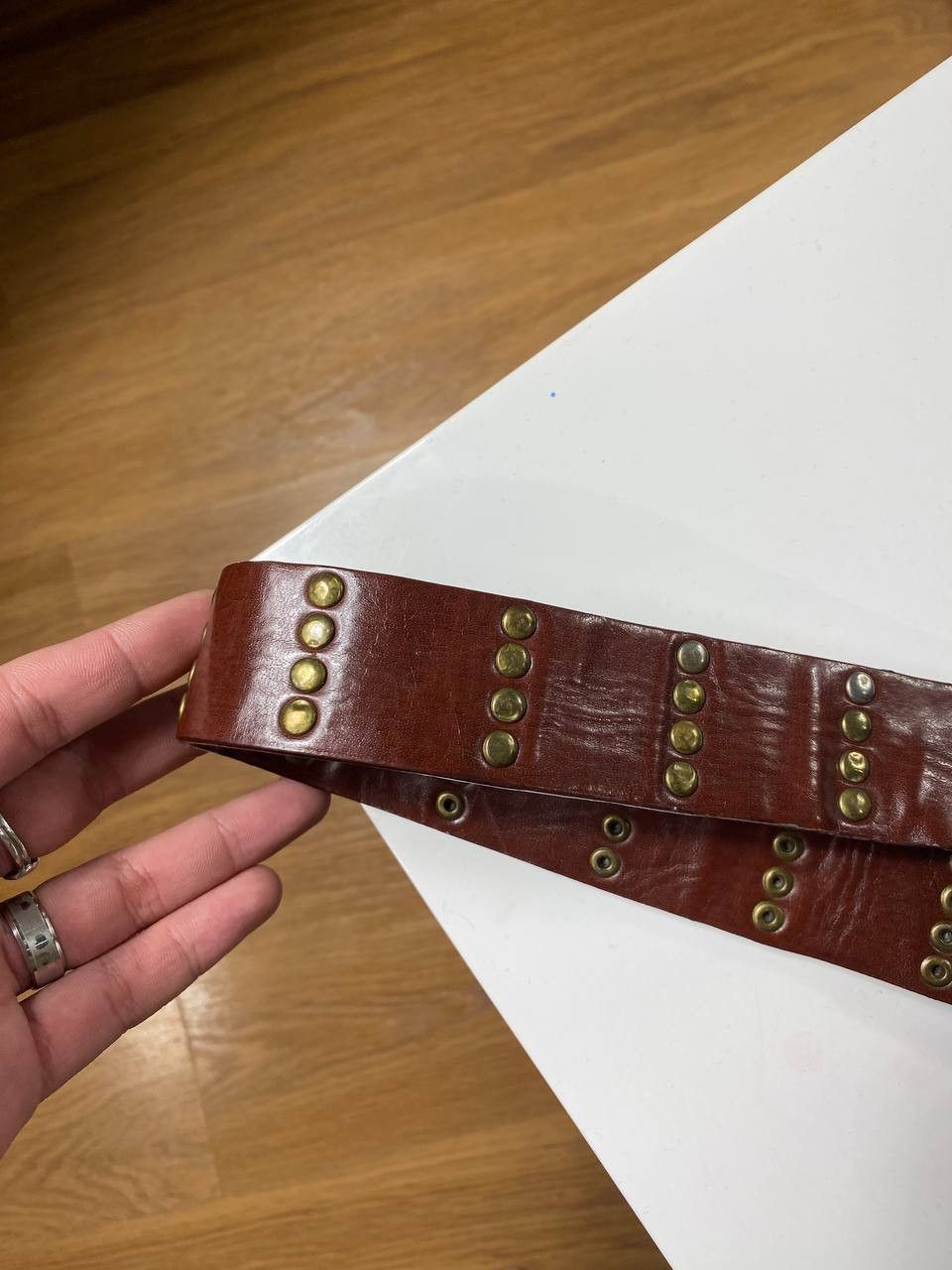 Vintage CRAZY Y2K Japanese style Big Buckle Belt Size ONE SIZE - 11 Thumbnail