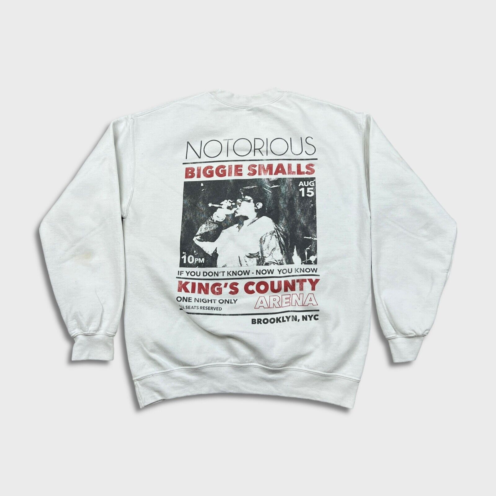Rap Tees × Vintage Notorious B.I.G Sweatshirt Medium Biggie Smalls Rap Hip Hop Size US M / EU 48-50 / 2 - 5 Thumbnail