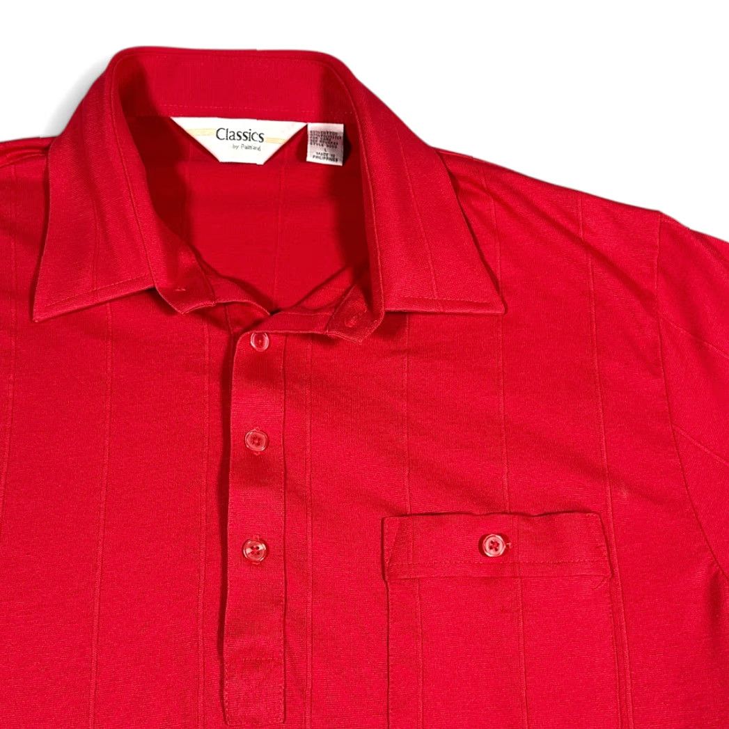 Vintage VINTAGE Classics by Palmland Polo Shirt Polo Adult MEDIUM Red Pocket 90s Golf Shirt Size US M / EU 48-50 / 2 - 2 Thumbnail