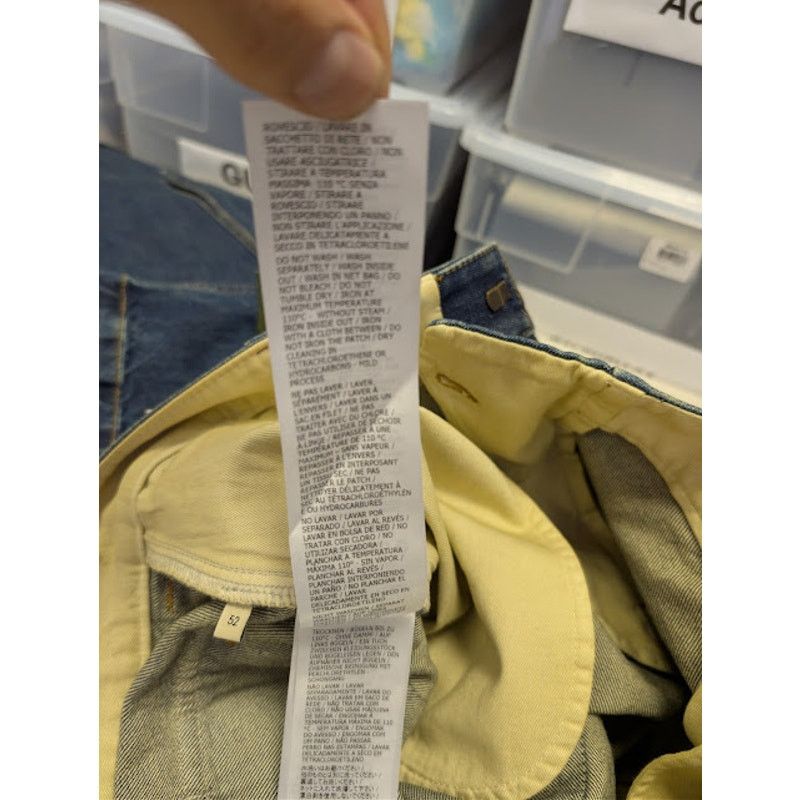 Gucci o1rshd1 Eco-Washed Organic Denim Cargo Pant in Blue / Mix Size US 36 / EU 52 - 18 Thumbnail