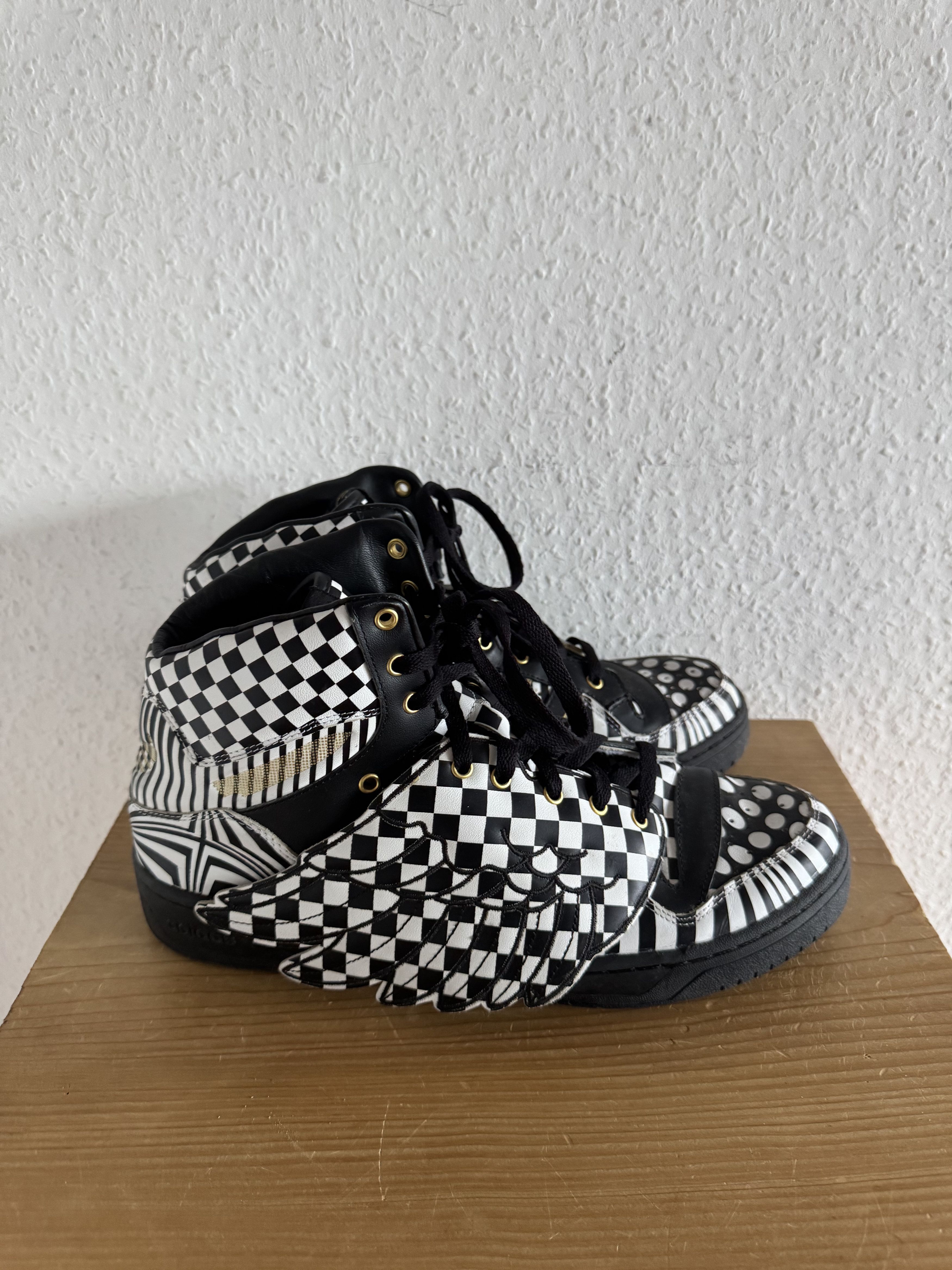 Adidas × Jeremy Scott JS Wings OPART Black White Size US 12.5 / EU 45-46 - 7 Thumbnail
