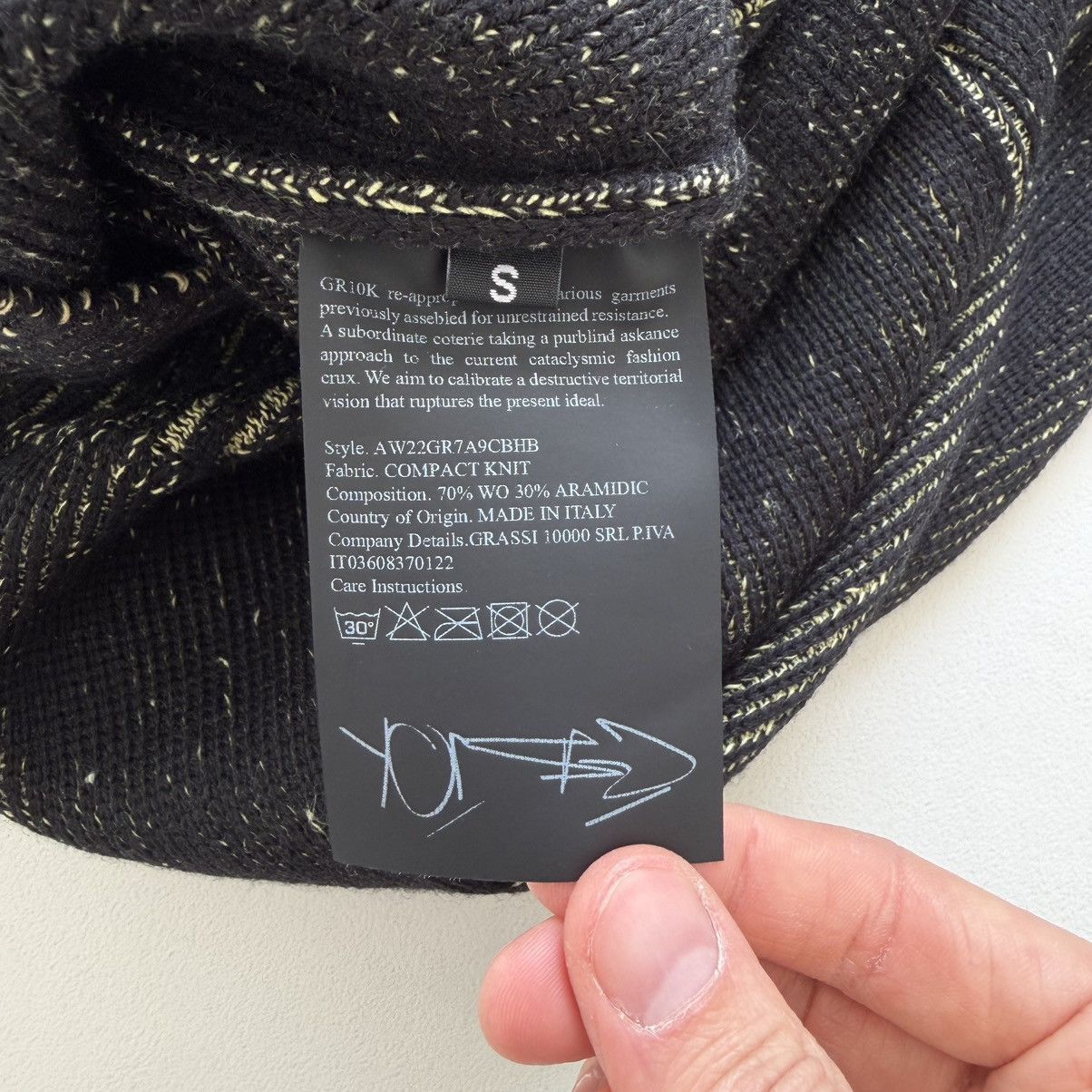 GR10K Black/Lime ‘Aimless Compact Knit’ Sweater Size US M / EU 48-50 / 2 - 11 Thumbnail