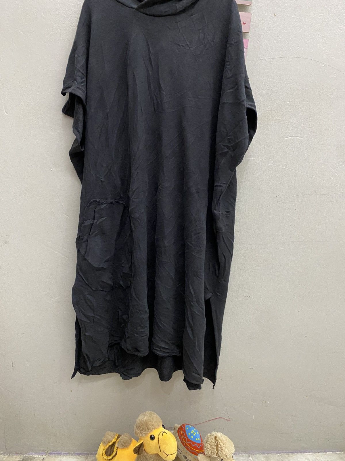Yohji Yamamoto Y’s Yohji Yamamoto Hooded Tunic Poncho / Washed Black Size US M / EU 48-50 / 2 - 3 Thumbnail