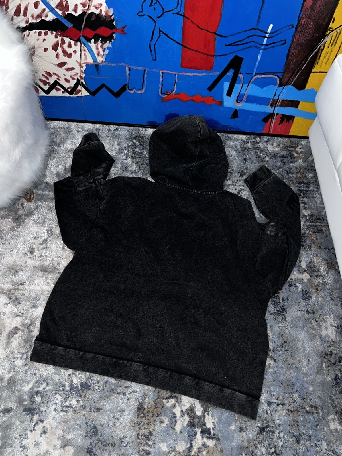 Who Decides War WDW washed out black hoodie Size US M / EU 48-50 / 2 - 2 Thumbnail