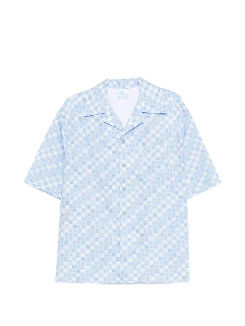 Other Blue Print Poplin Shirt – Lightweight Casual Button-Up Size US M / EU 48-50 / 2 - 1 Thumbnail