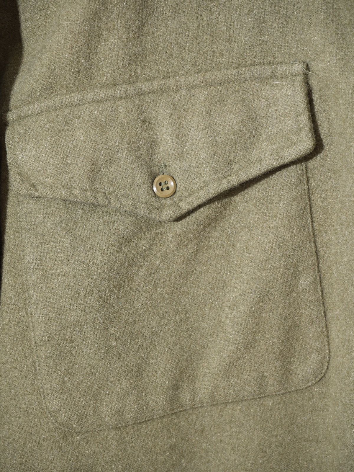 Other Vintage Military Ladybird Belfast Olive Wool Shirt Size L Size US L / EU 52-54 / 3 - 3 Thumbnail