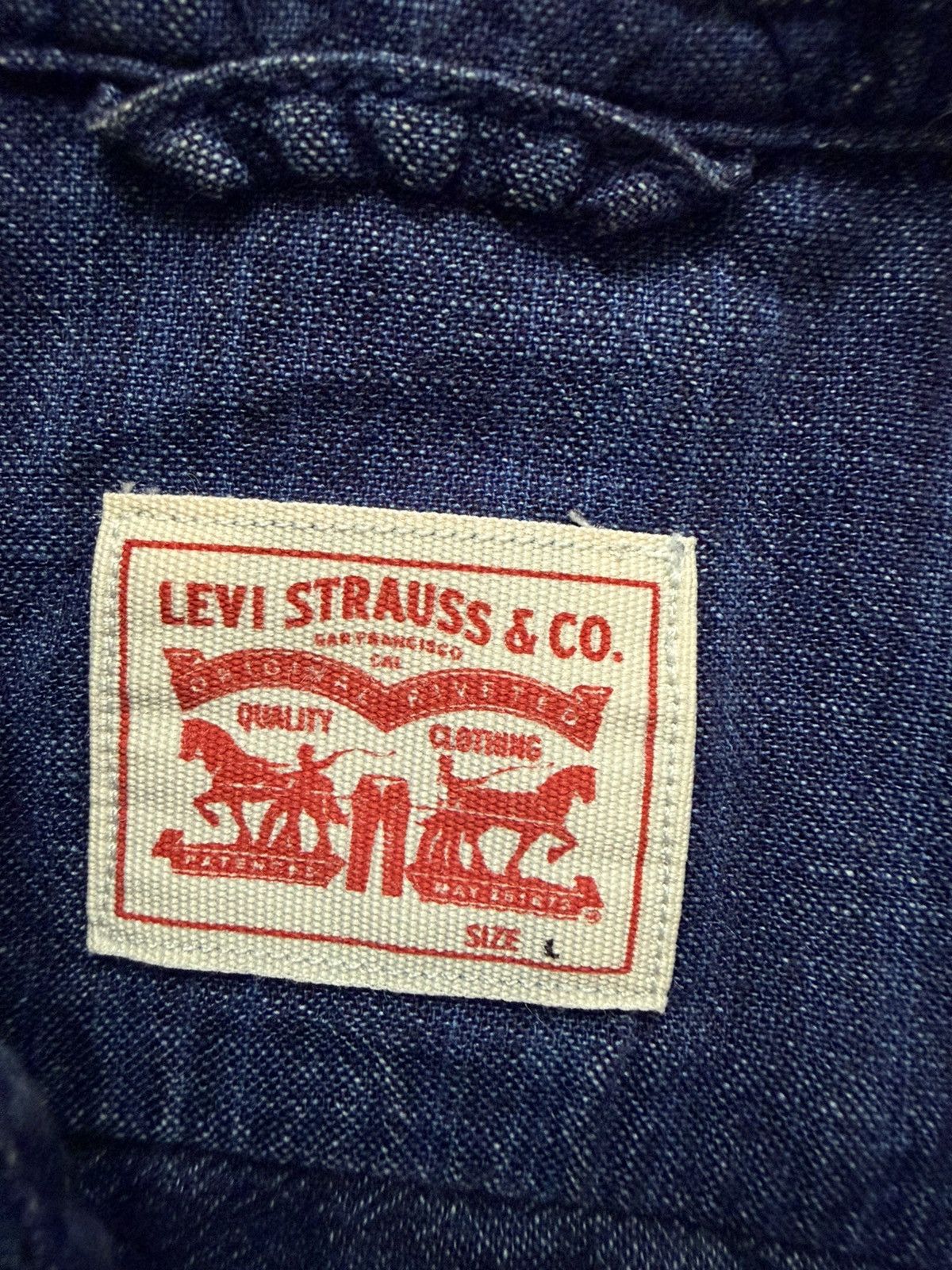 Levi's Vintage Levis Strauss & Co. Button Ups Shirt Size US L / EU 52-54 / 3 - 10 Thumbnail