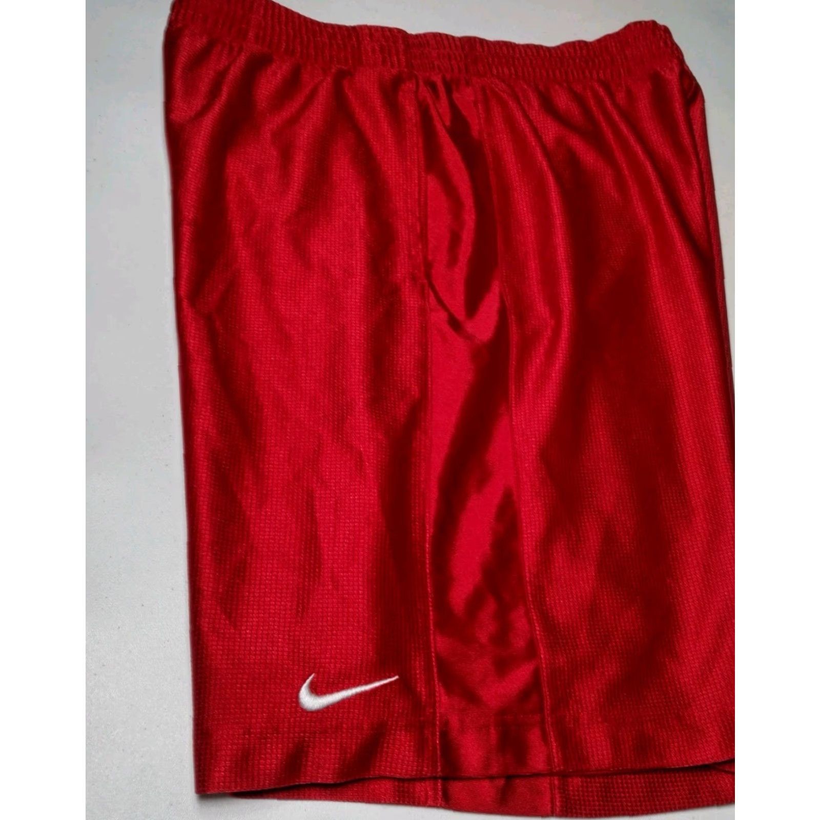 Nike VINTAGE Nike Basketball Shorts Men L Red Athletic Grid Elastic Drawstring Pocketed 34" Waist 9.5" Inseam Size US 33 - 3 Thumbnail