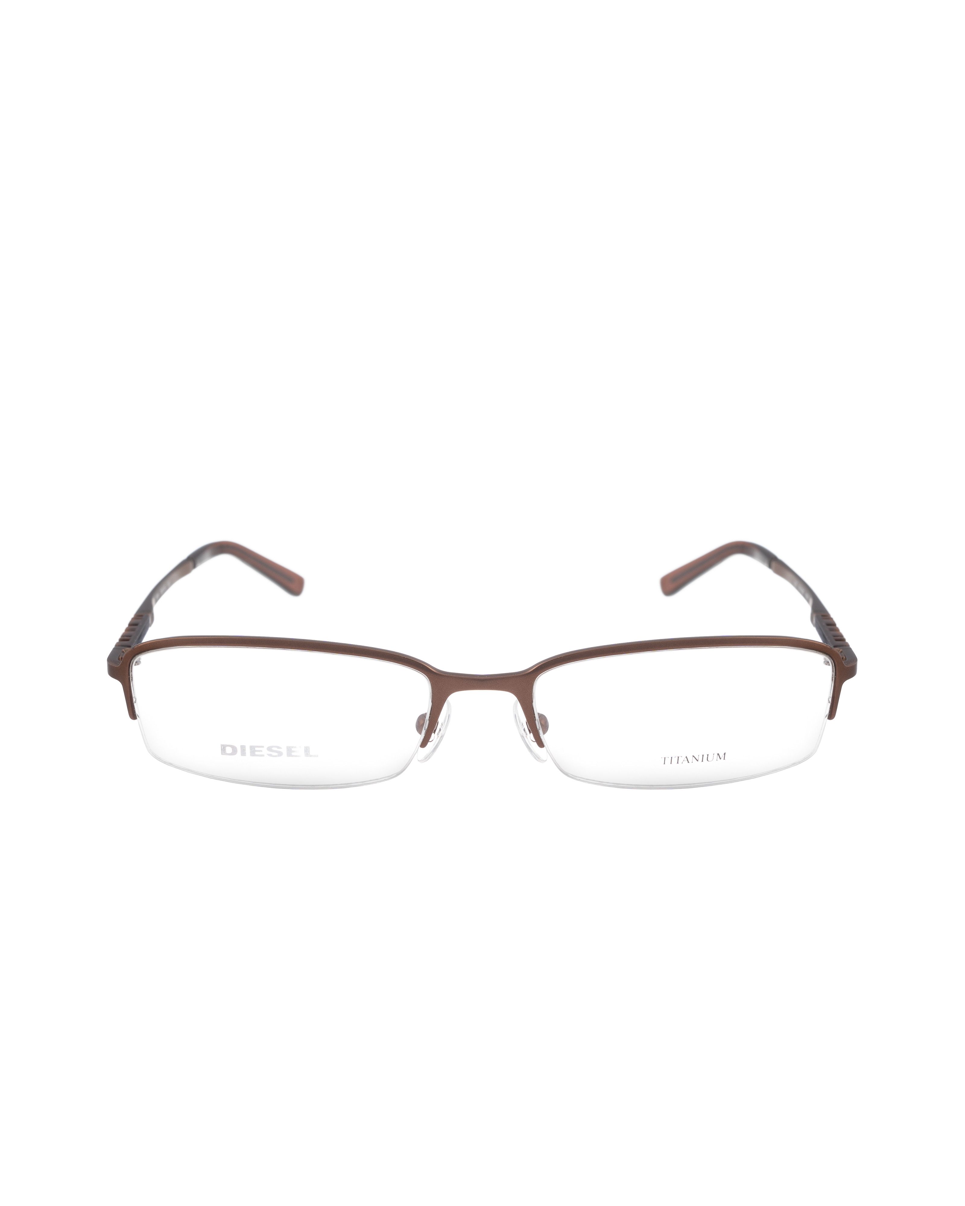 Diesel Diesel 90s Brown Thin Metallic Half Rim Glasses Size ONE SIZE - 2 Thumbnail