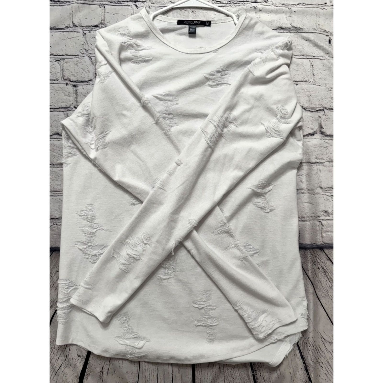 Vintage Rusticdime Men’s Button-Up Shirt Long Sleeve White Cotton Regular Size M Size US M / EU 48-50 / 2 - 3 Thumbnail
