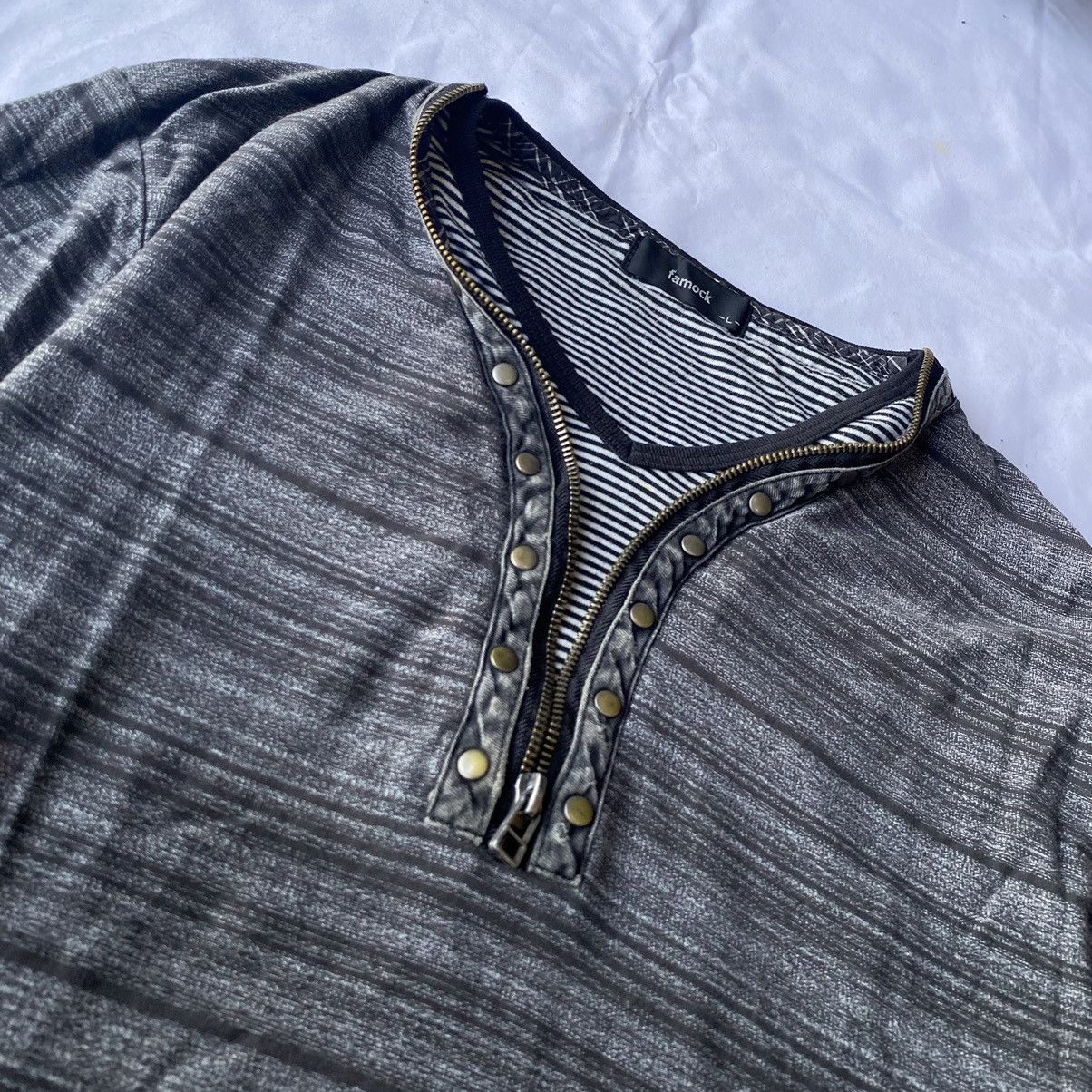 If Six Was Nine × Japanese Brand × Le Grande Bleu (L.G.B.) Japanese Striped Studded Zipper Punk Style Double Layer Size US L / EU 52-54 / 3 - 6 Thumbnail