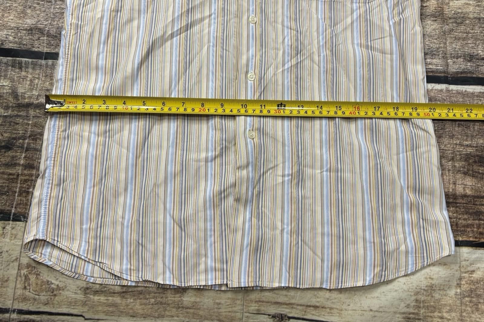 Barneys New York Barneys New York Shirt Mens 15.5 Medium Long Sleeve Stripes Size US M / EU 48-50 / 2 - 9 Thumbnail