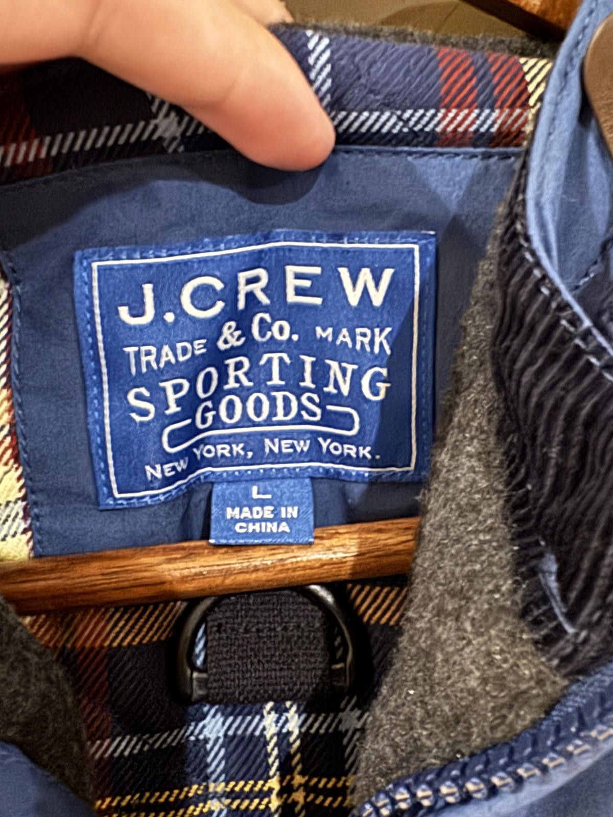 J.Crew J.Crew Blue Hooded Parka - Size L Size US L / EU 52-54 / 3 - 3 Thumbnail