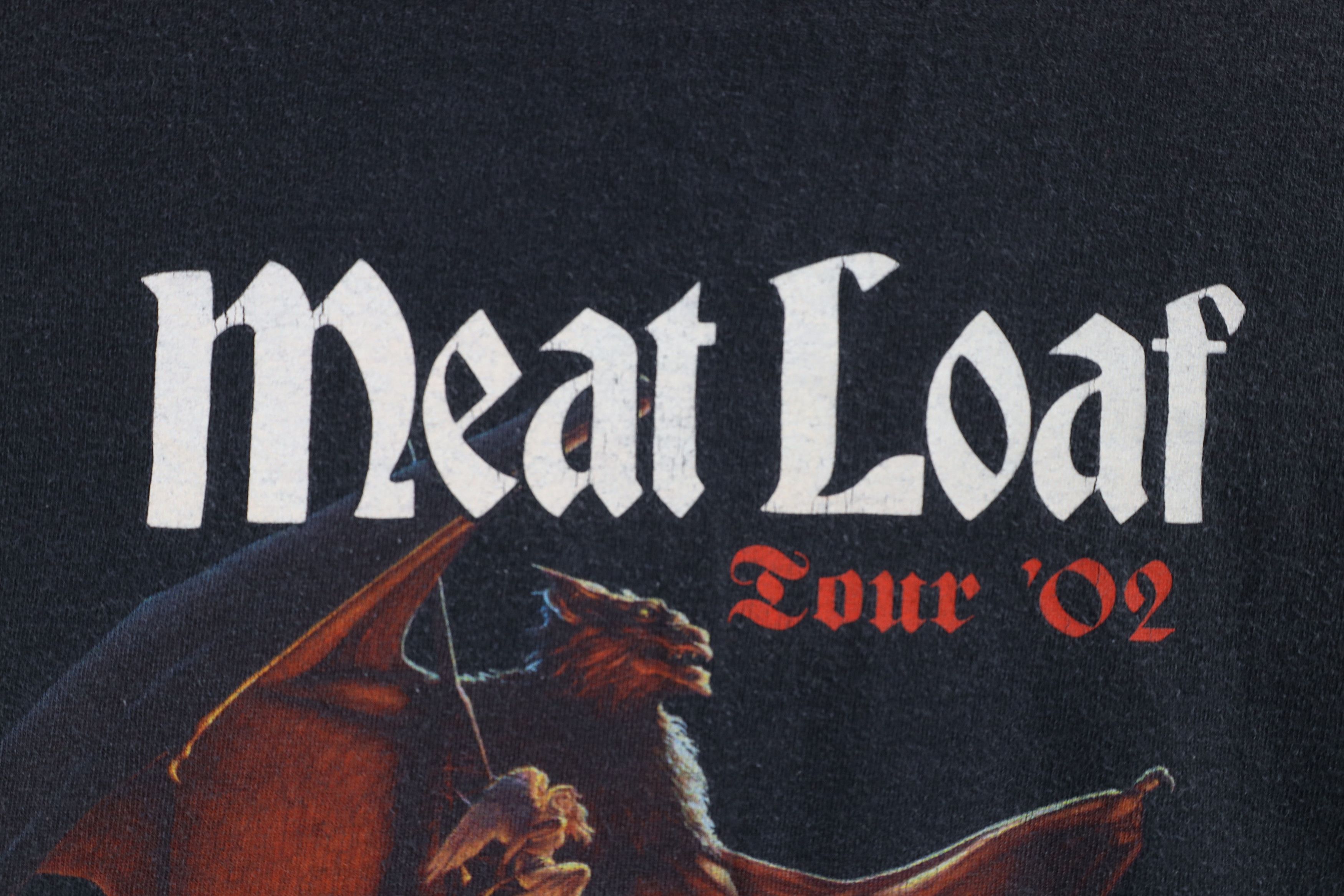 Vintage Vintage 2002 Tour Meat Loaf Band Short Sleeve T-Shirt Black Size US XXL / EU 58 / 5 - 8 Thumbnail