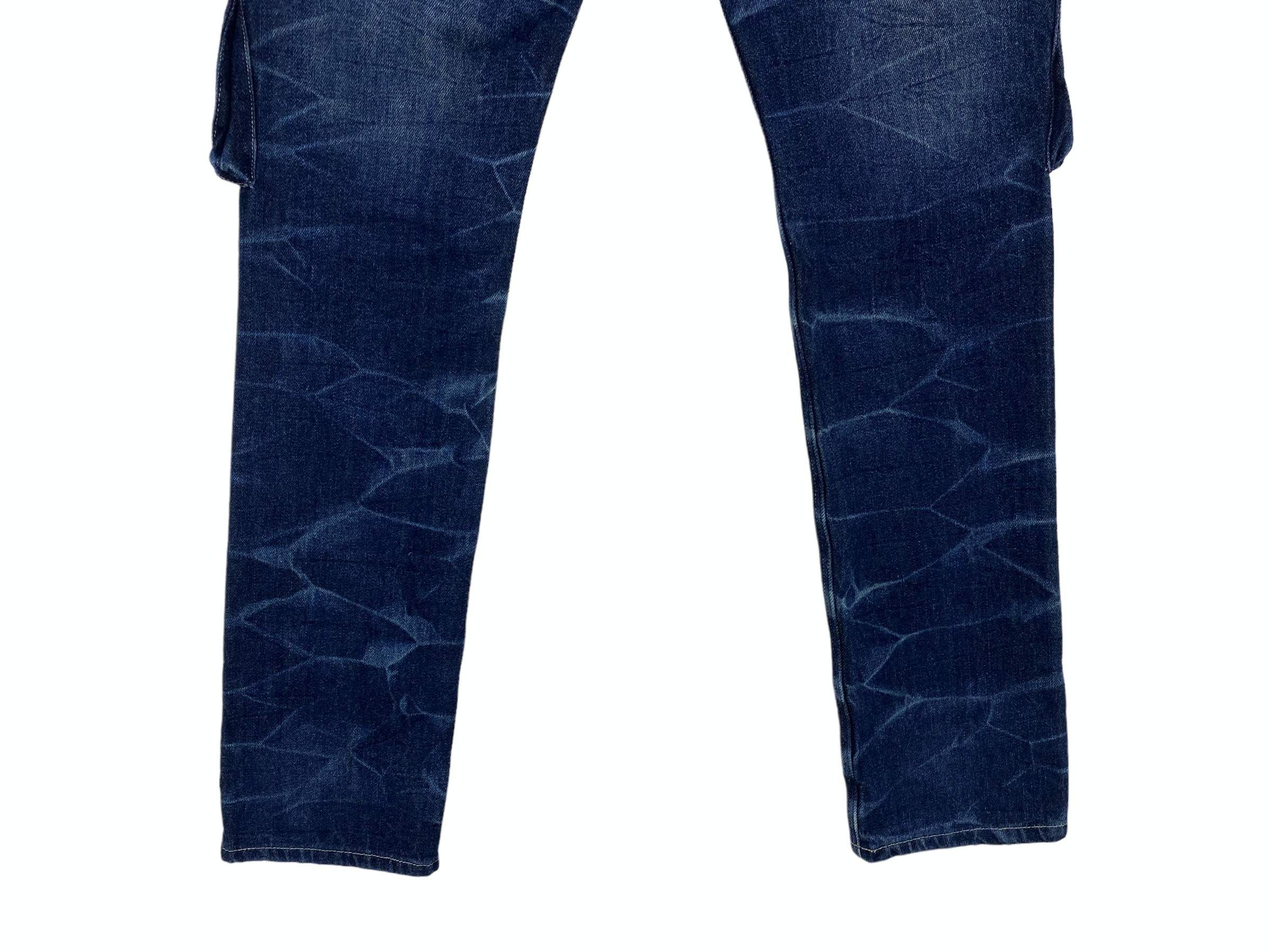 Japanese Brand Double Focus Cargo Jeans Multipocket Jeans Bondage Jeans Size US 29 - 8 Thumbnail