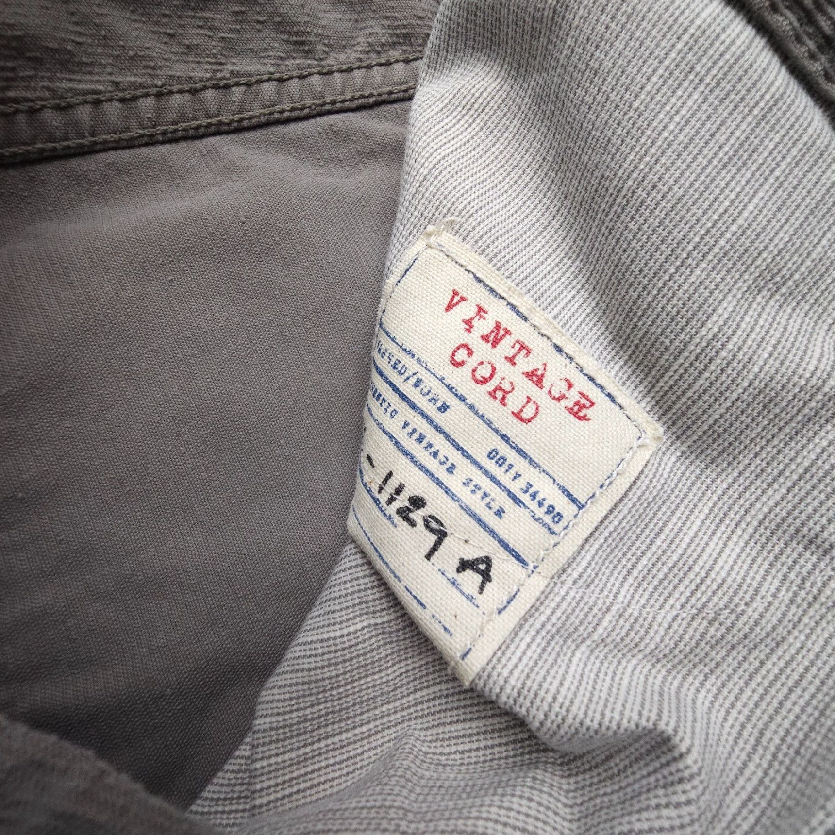 J.Crew J.CREW Jeans Corduroy Straight 34x30 Gray Mens 90s Vintage Cord Jeans / Pants Regular Rise Mid 5-Pocket Design Size US 34 / EU 50 - 3 Thumbnail