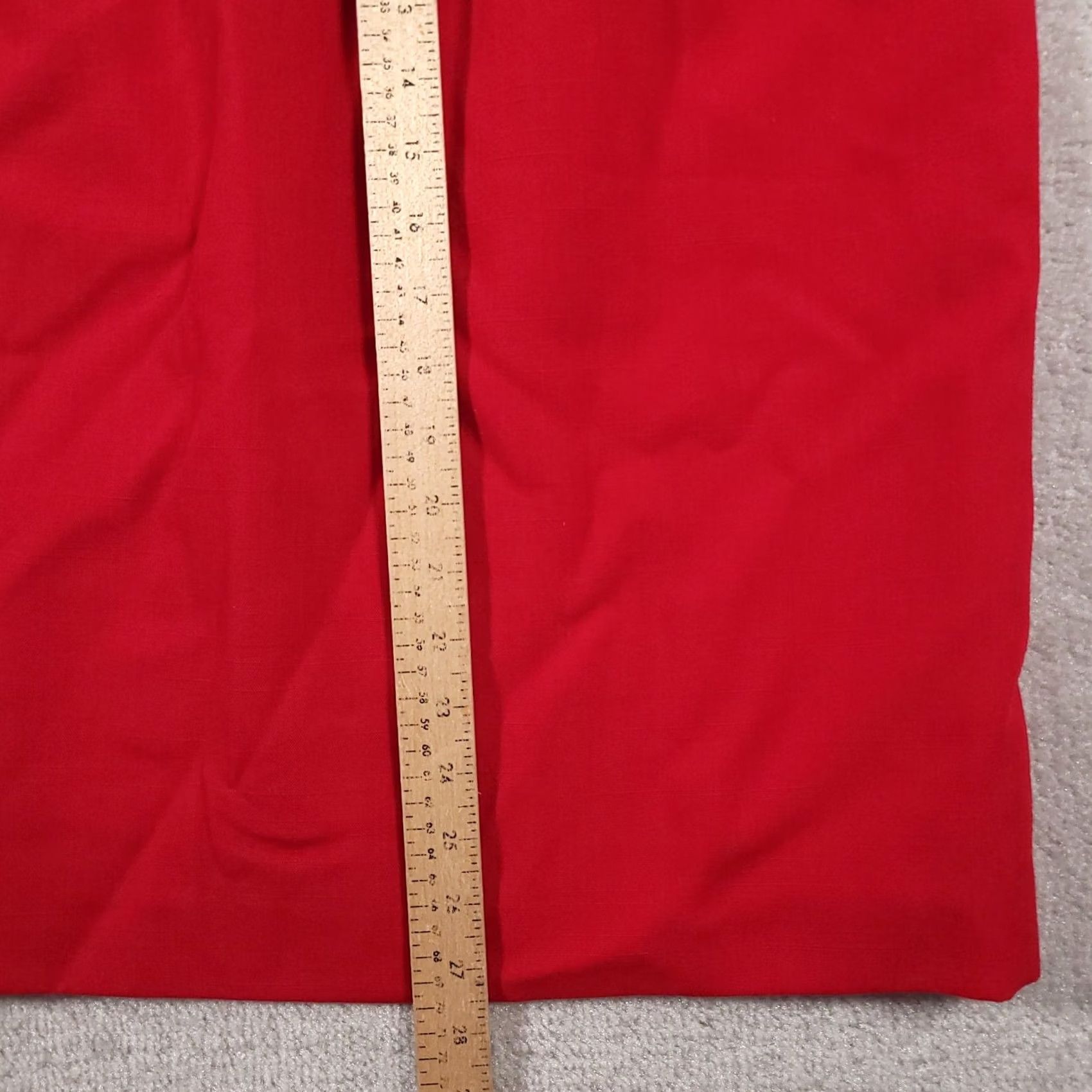 Pendleton VINTAGE Pendleton Sophisticates Midi Skirt Red Pockets Side Zip Womens 10 Lined USA, Pencil, KS? Size 32" / US 10 / IT 46 - 7 Thumbnail