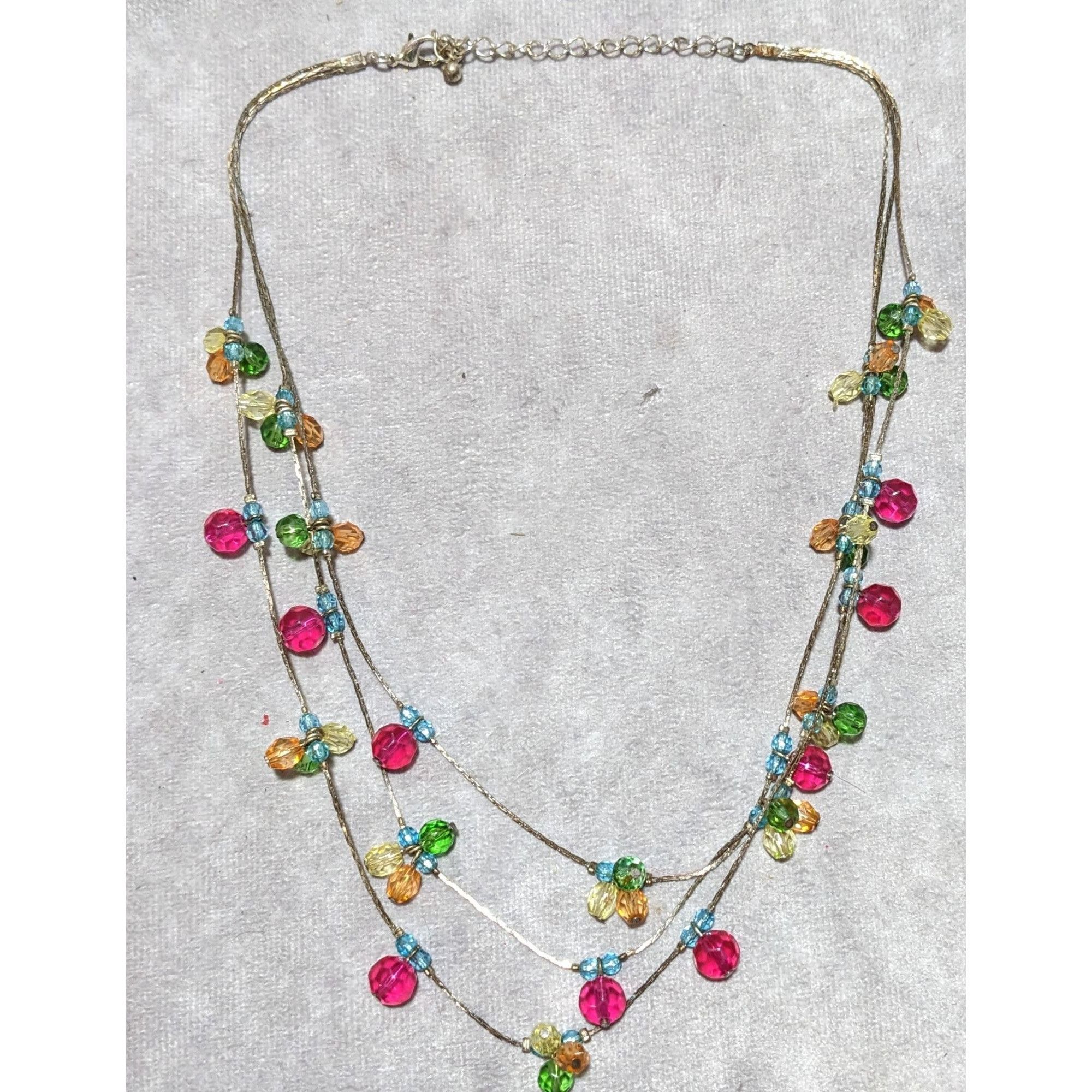 Other Rainbow Multilayer Gem Necklace Size ONE SIZE - 10 Thumbnail