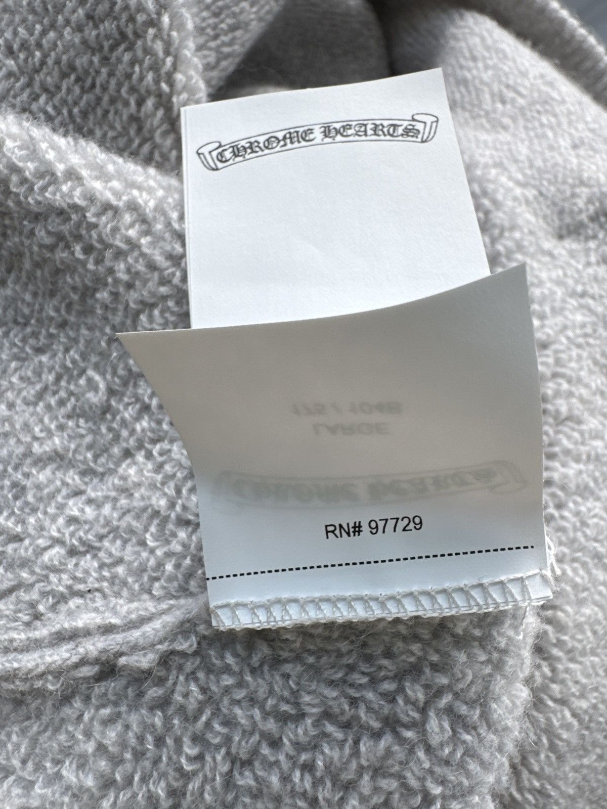 Chrome Hearts CHROME HEARTS GREY CASHMERE HOODIE Size US L / EU 52-54 / 3 - 12 Thumbnail