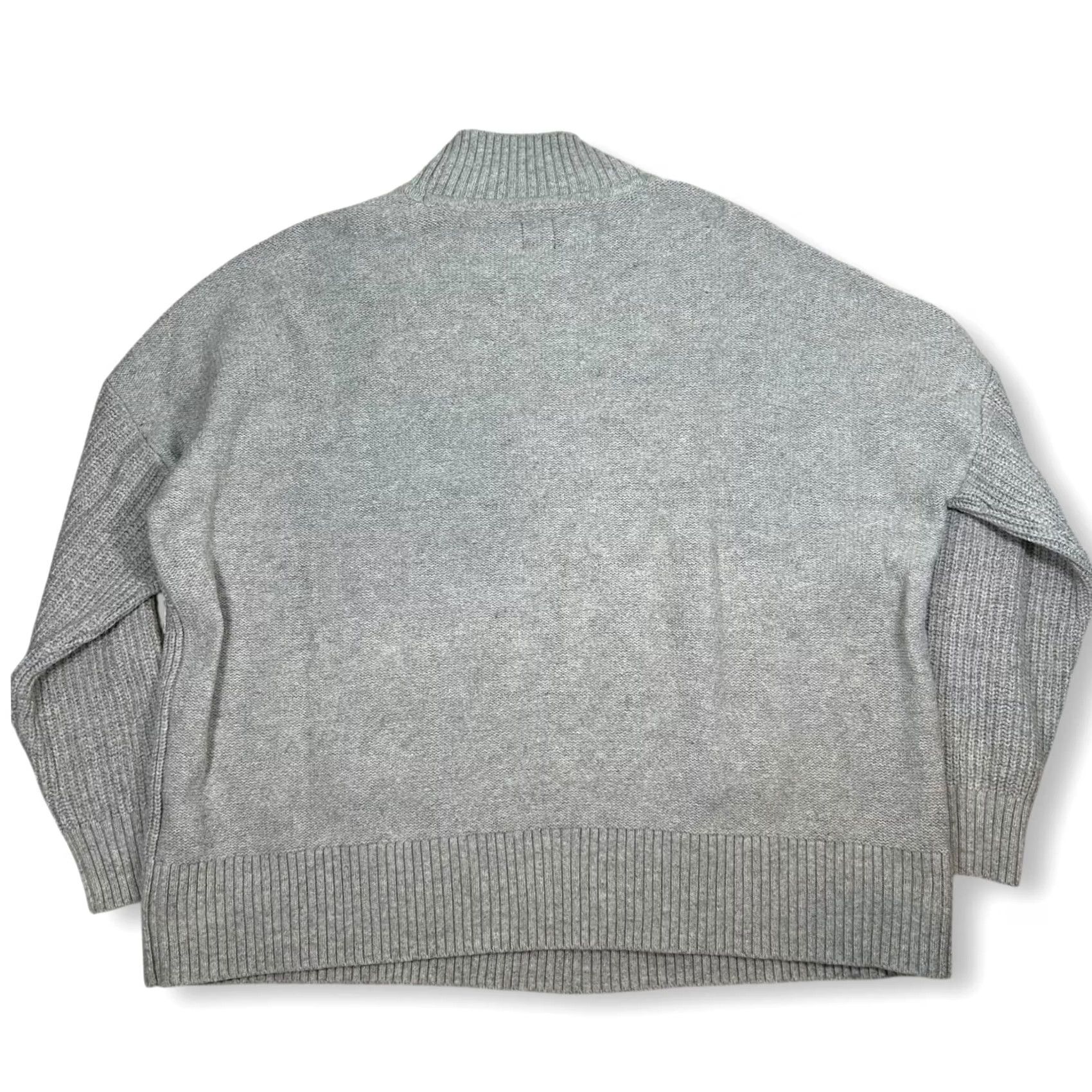 Gap GAP Cable Knit Mock Neck Sweater Pullover Gray Cotton Blend Womens Large Size L / US 10 / IT 46 - 2 Thumbnail