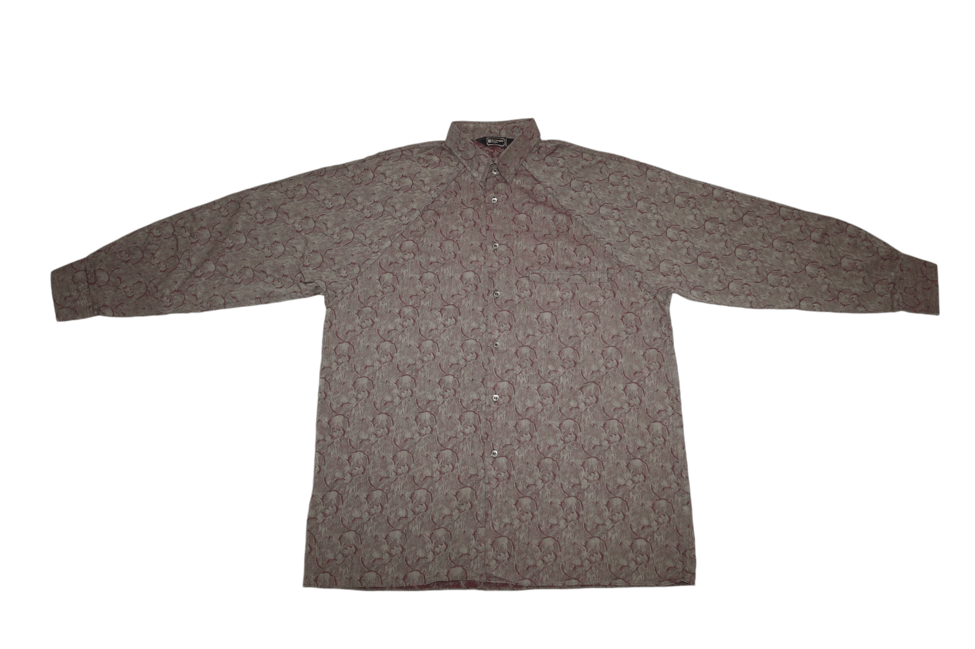 Ermenegildo Zegna Ermenegildo Zegna Trivero Cotton Wool Baroque Jacquard Shirt Size US M / EU 48-50 / 2 - 11 Thumbnail