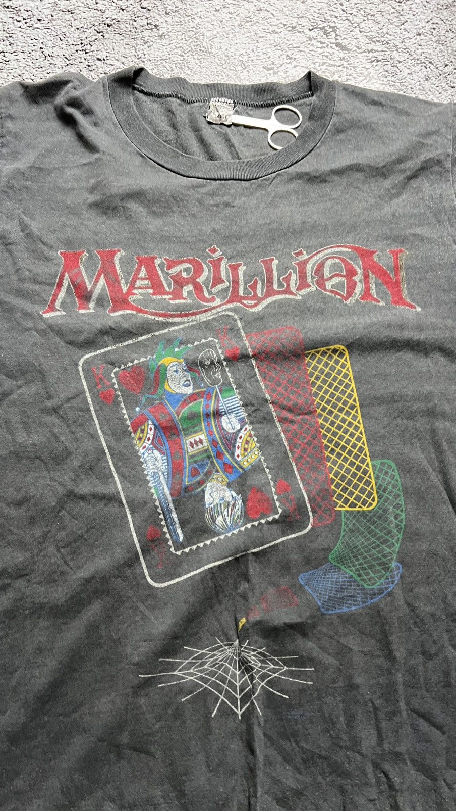 Band Tees 1985 RARE‼️Marillion Birmingham 1985 December 19th tee Size US M / EU 48-50 / 2 - 3 Thumbnail
