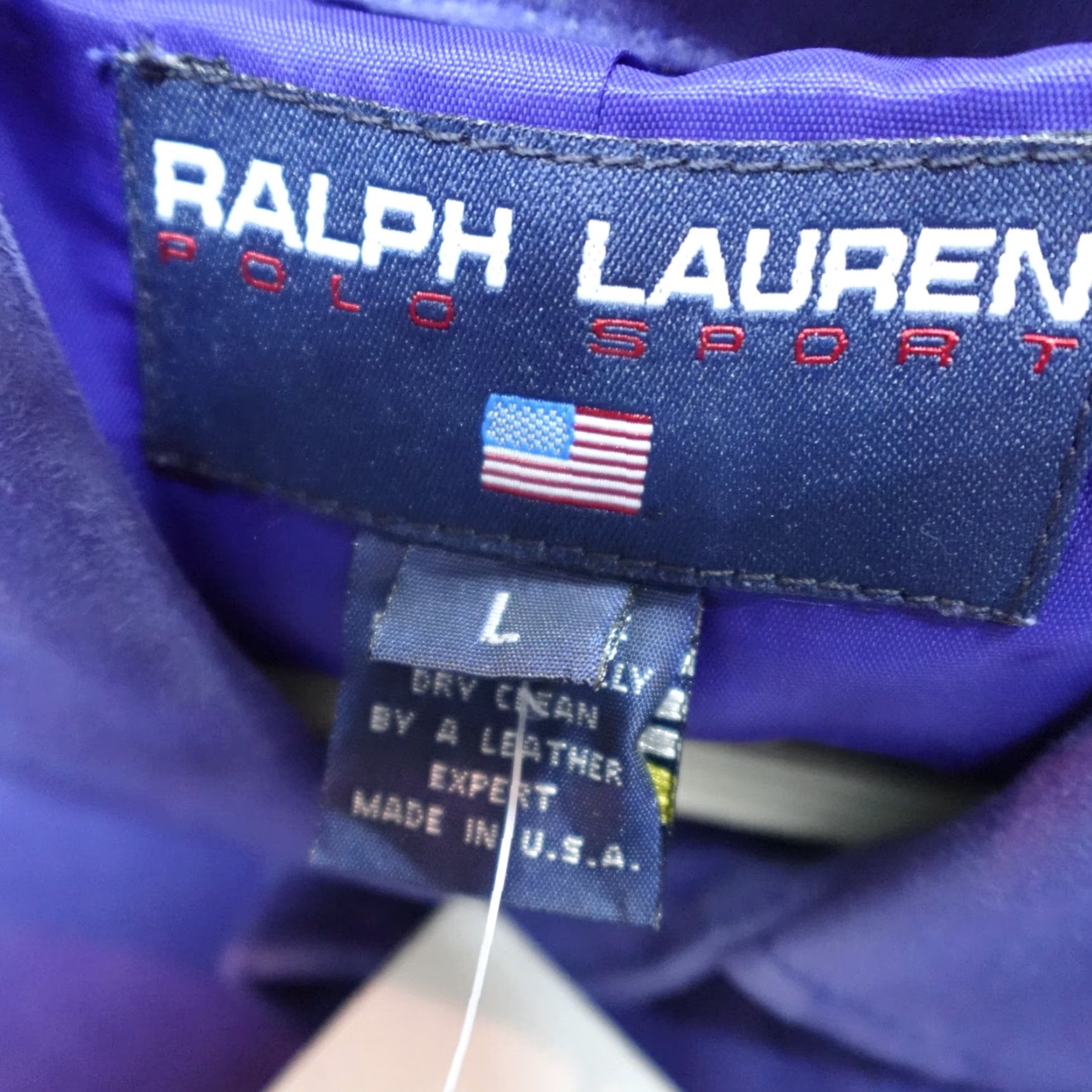 Vintage VINTAGE Polo Sport Jacket Men L Blue Purple Suede NWT 1195 Sports Polo Ralph Lauren Shirt? Size US L / EU 52-54 / 3 - 3 Thumbnail