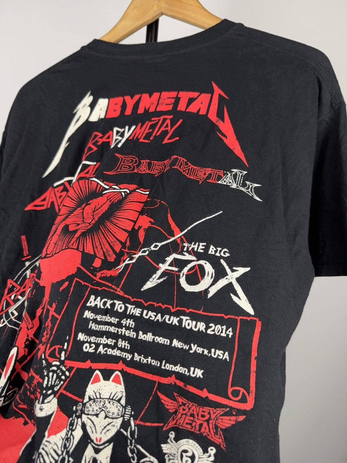 Band Tees Babymetal World Tour 2014 Big Fox Japan Tee XL Size US XL / EU 56 / 4 - 11 Thumbnail