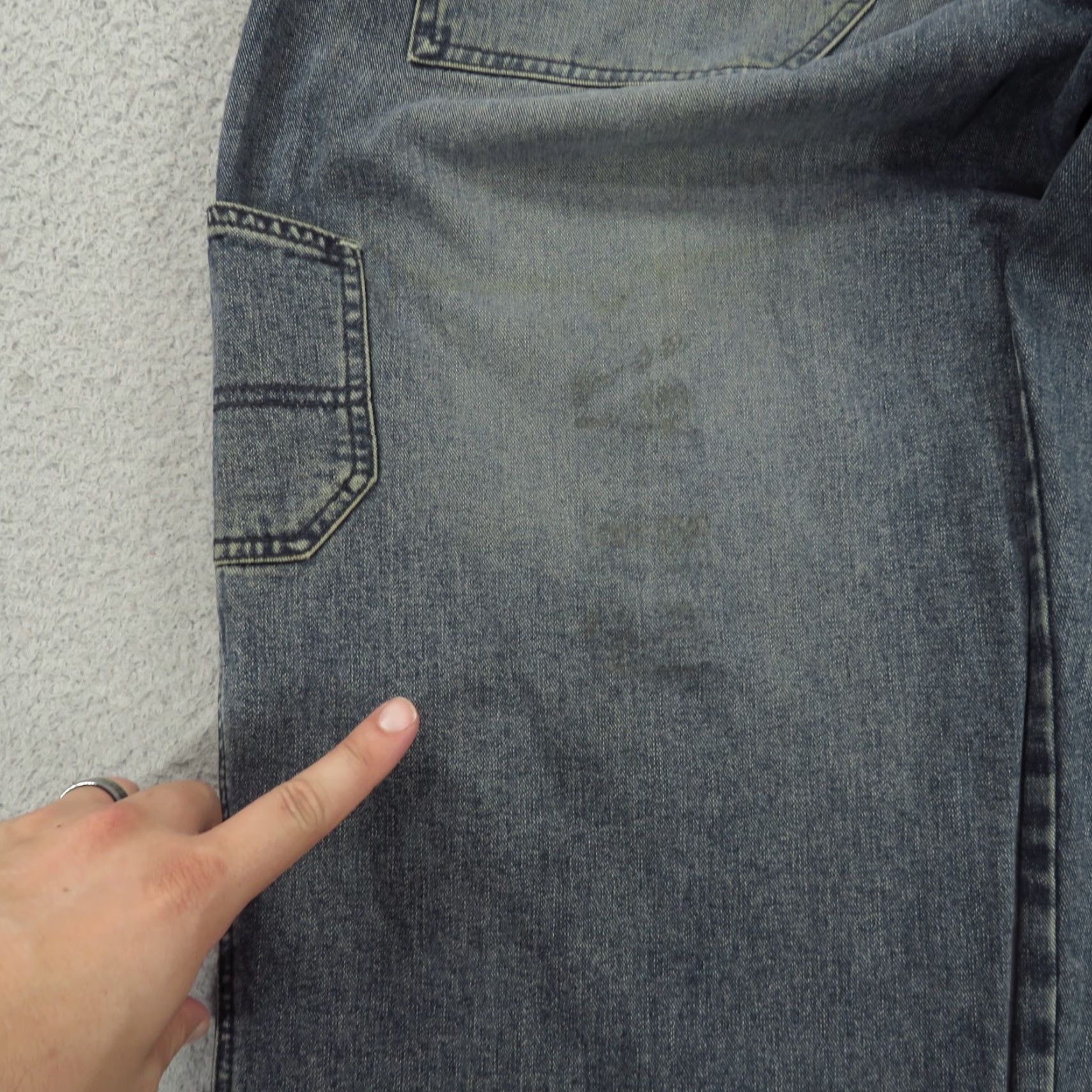 Sean John VINTAGE Sean John Jeans 5-Pocket Cargo Wide-Leg 34 Men Denim Blue 90s Grunge Hip Hop 32 Inseam Harvested in Hong Kong Mens Size US 34 / EU 50 - 5 Thumbnail