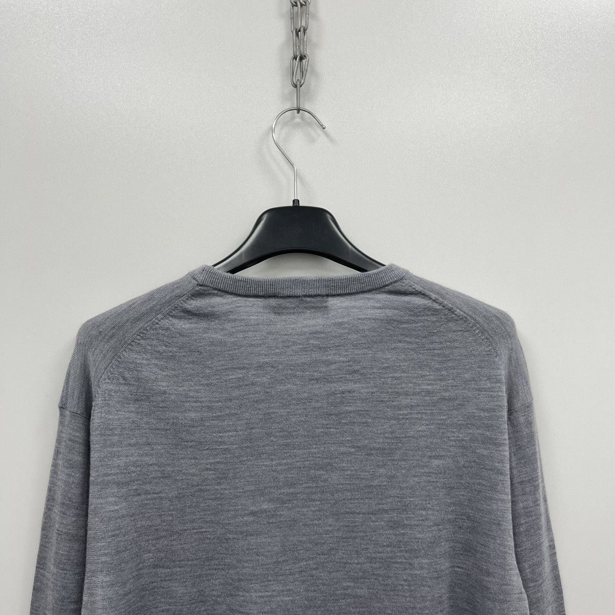 Hackett Hackett London Merino Wool Crew Jumper Grey Size US XXL / EU 58 / 5 - 5 Thumbnail