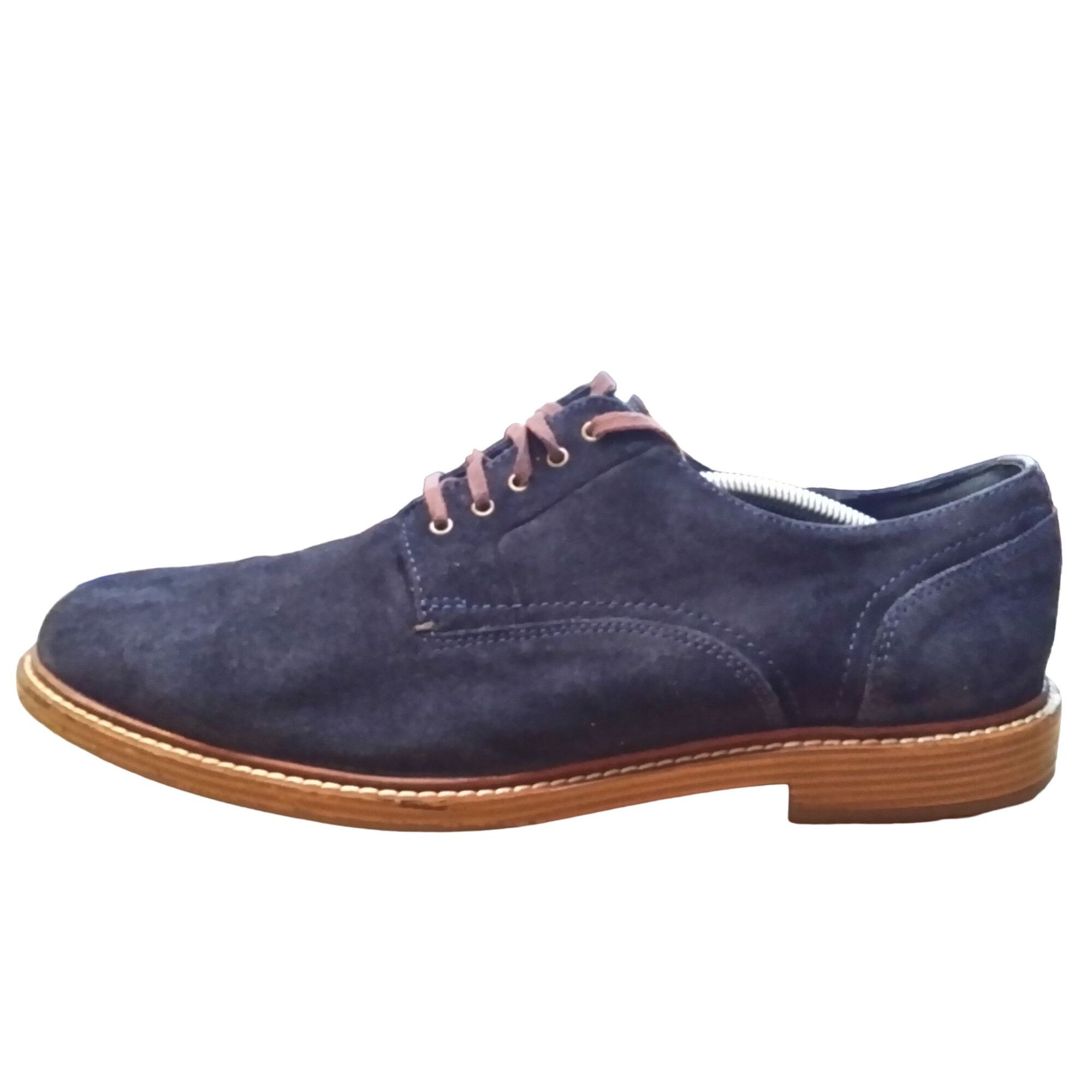 Cole Haan Cole Haan Grand 0S Oxford Shoes Men Sz 13 M Lace Up Blue Sue Size US 13 / EU 46 - 1 Thumbnail