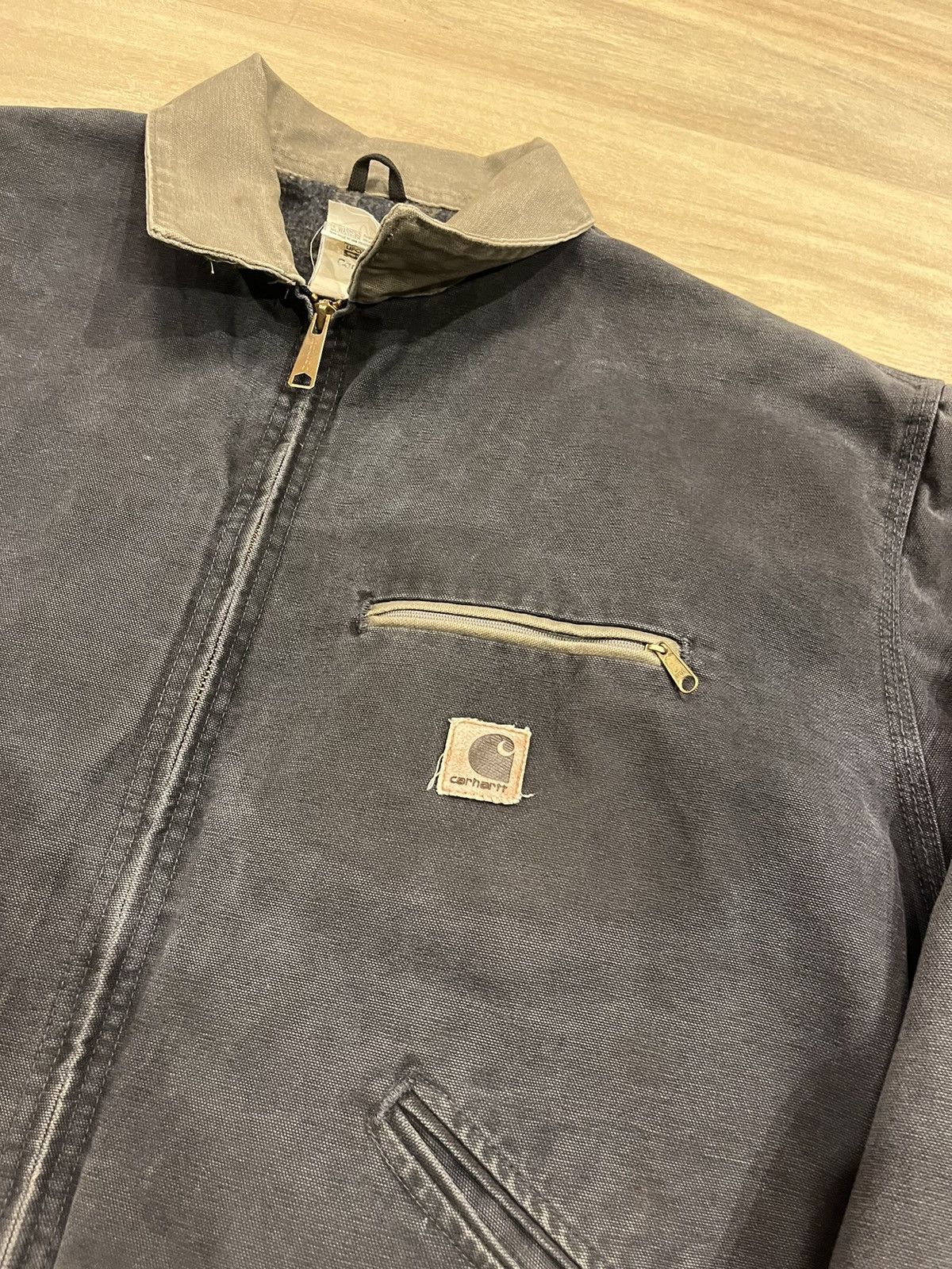 Carhartt Vintage J97 PTL Faded Grey Carhartt Detroit Jacket Size L Size US XXL / EU 58 / 5 - 3 Thumbnail