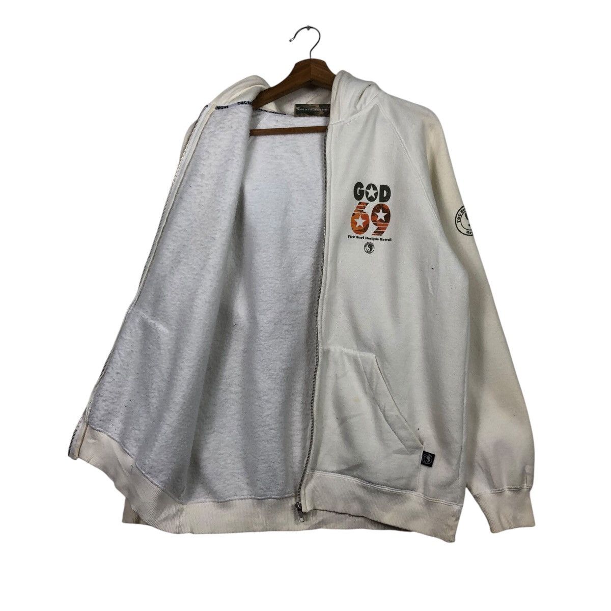 Japanese Brand T&C Surf Designs “GOD 69” Camo Star Graphic Rare Hawaii Era Size US L / EU 52-54 / 3 - 13 Thumbnail