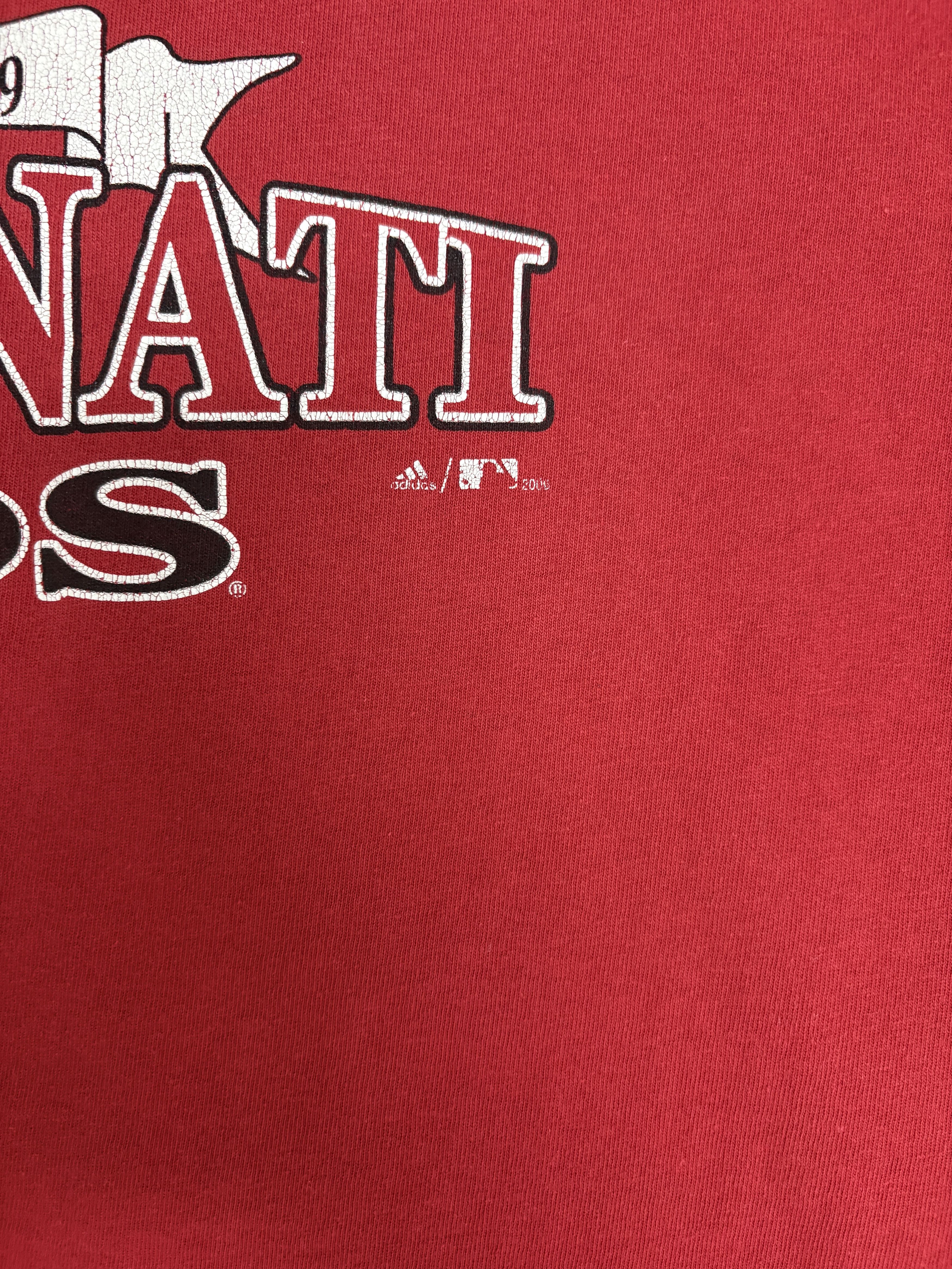 Adidas × Vintage Cincinnati Reds Vintage Red T-Shirt Tee Size US L / EU 52-54 / 3 - 3 Thumbnail