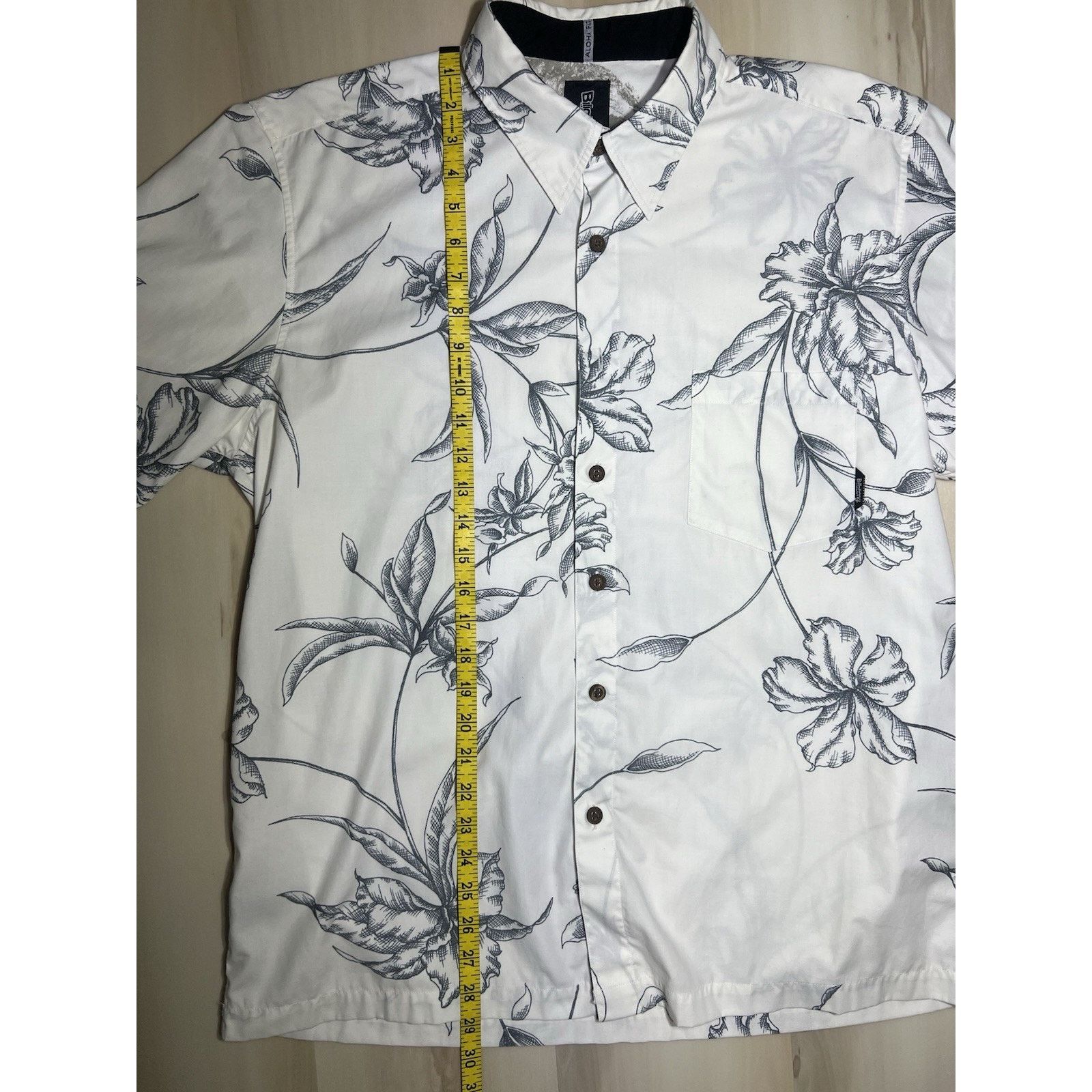 Billabong Billabong Shirt Button Up Hawaiian Bamboo Floral Hibiscus Size US M / EU 48-50 / 2 - 8 Thumbnail