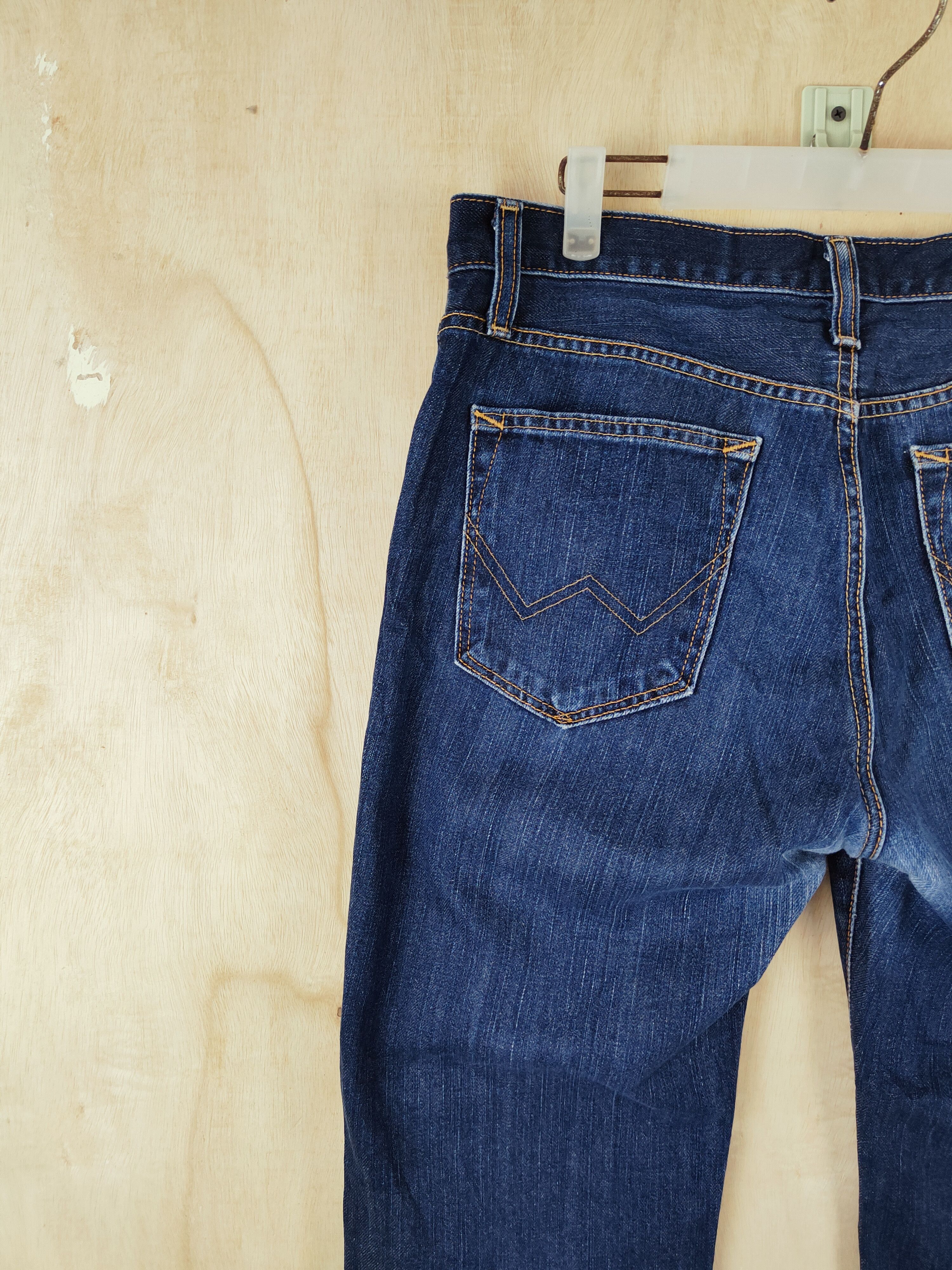 Edwin Edwin Dark Blue Distressed Ripped Jeans #S2661 Size US 33 - 9 Thumbnail