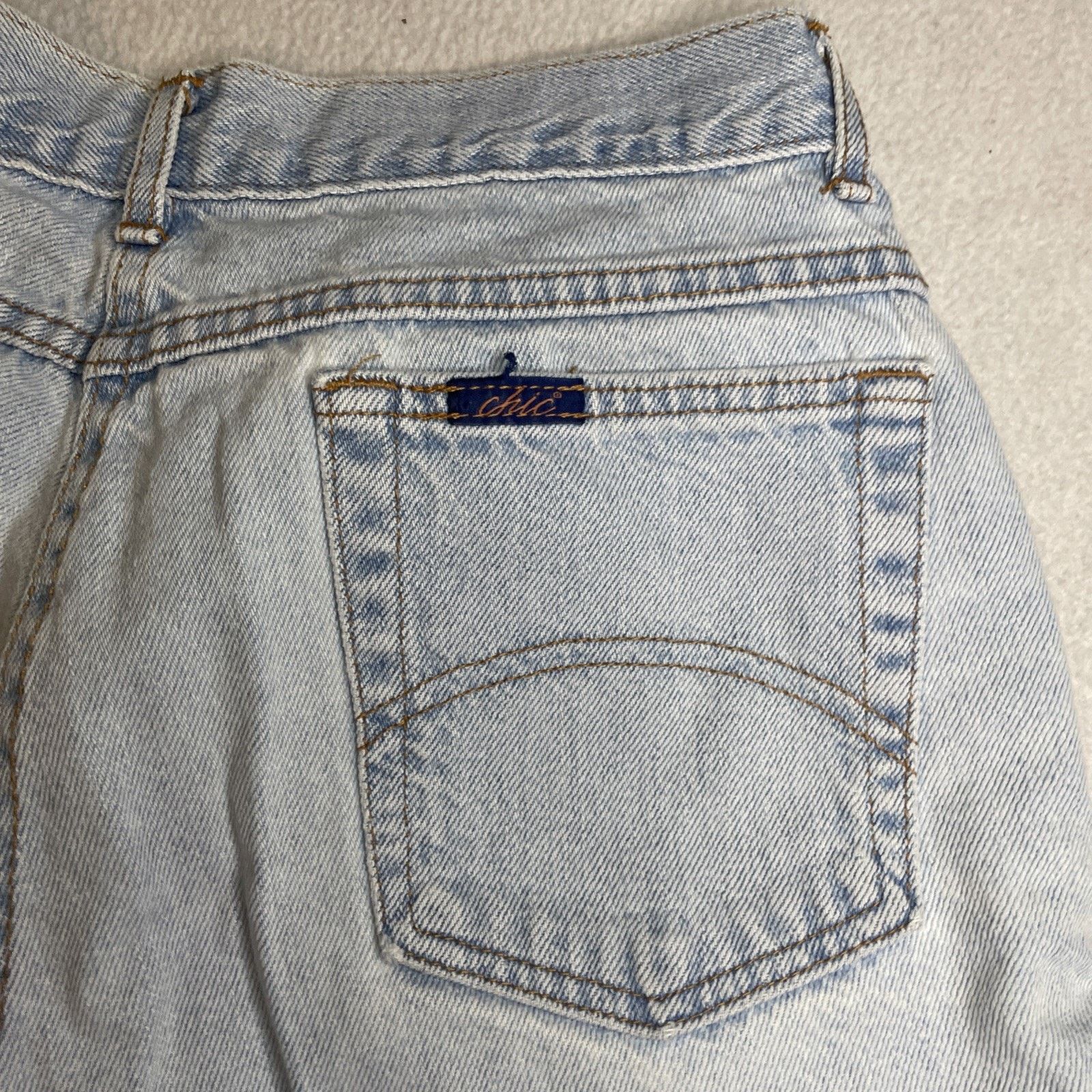 Other VTG 90s Chic Denim Shorts Size 13 High Waisted Light Wash Size 34" / US 12 / IT 48 - 13 Thumbnail