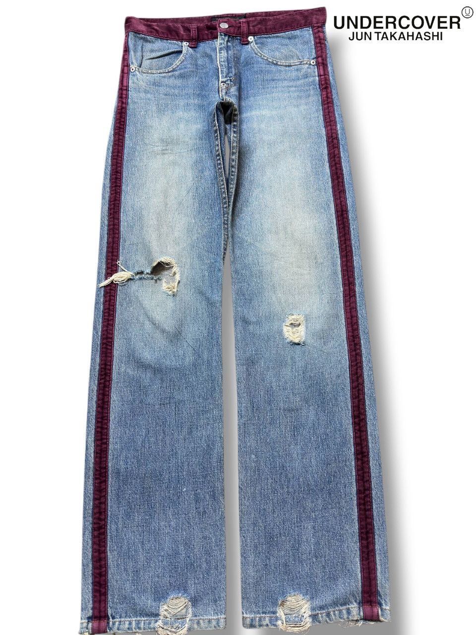 Undercover Vintage Undercover For Rebels Red Essence Faded Denim Size US 30 / EU 46 - 1 Thumbnail