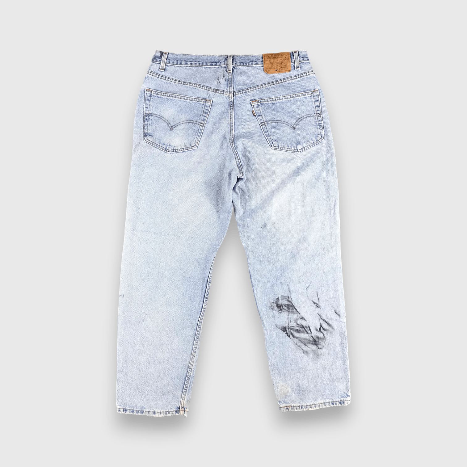 Levi's 90s Vintage Light Wash Levis 550 Jeans-J2035 Size US 37 - 2 Thumbnail
