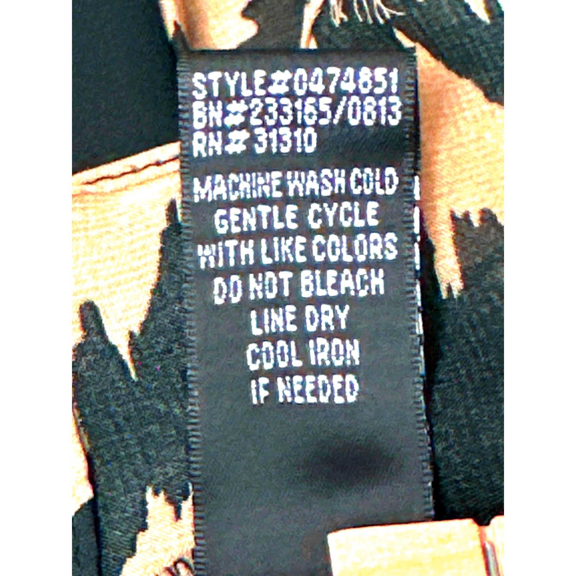 Other AB Studio Sheer Chevron Blouse Black Beige Long Sleeve Light Size M / US 6-8 / IT 42-44 - 10 Thumbnail