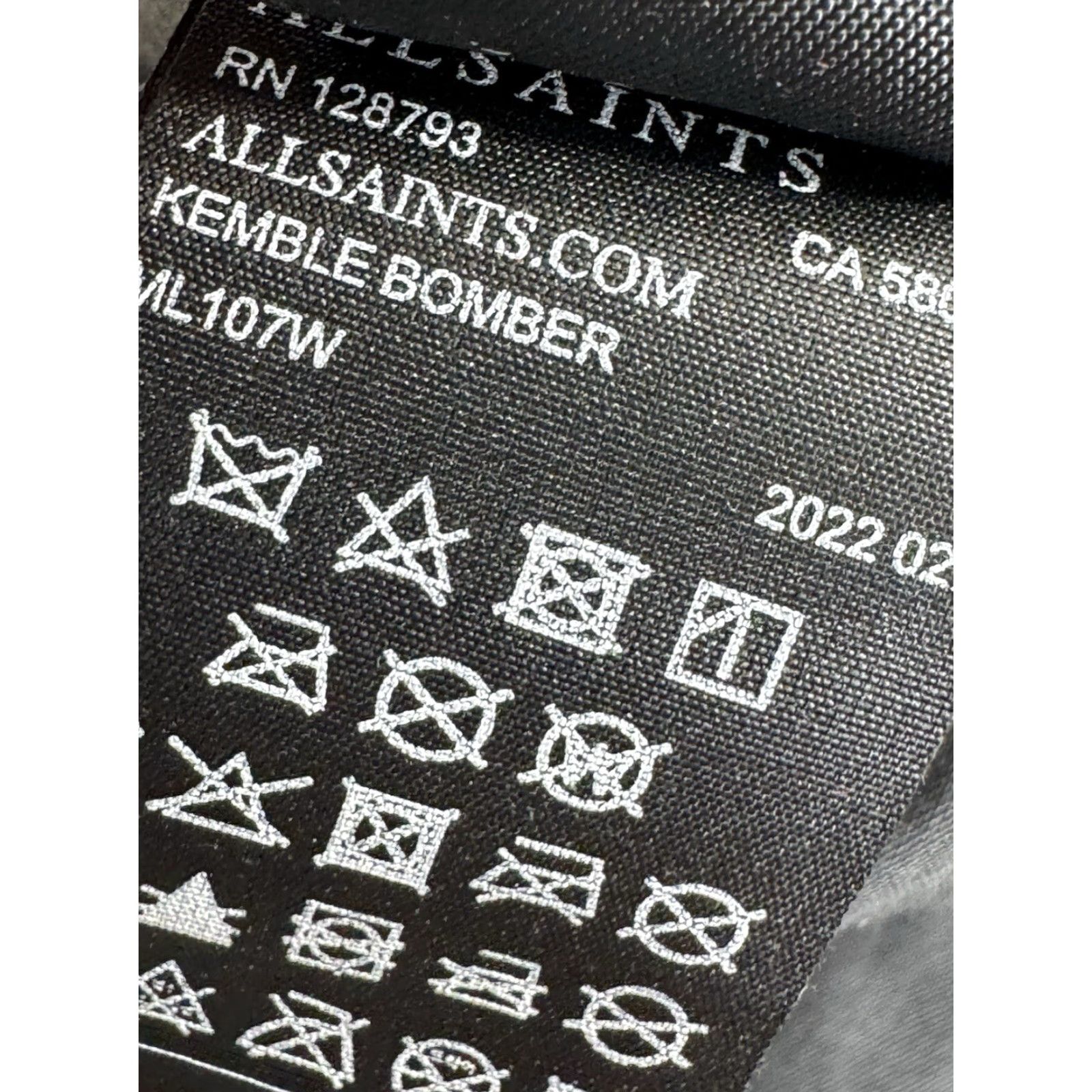 Allsaints ALL SAINTS - SUEDE LEATHER Bomber Jacket Mens XL Gray Full Zip Adults Leather Lining Full Zip 90s? Size US XL / EU 56 / 4 - 8 Thumbnail