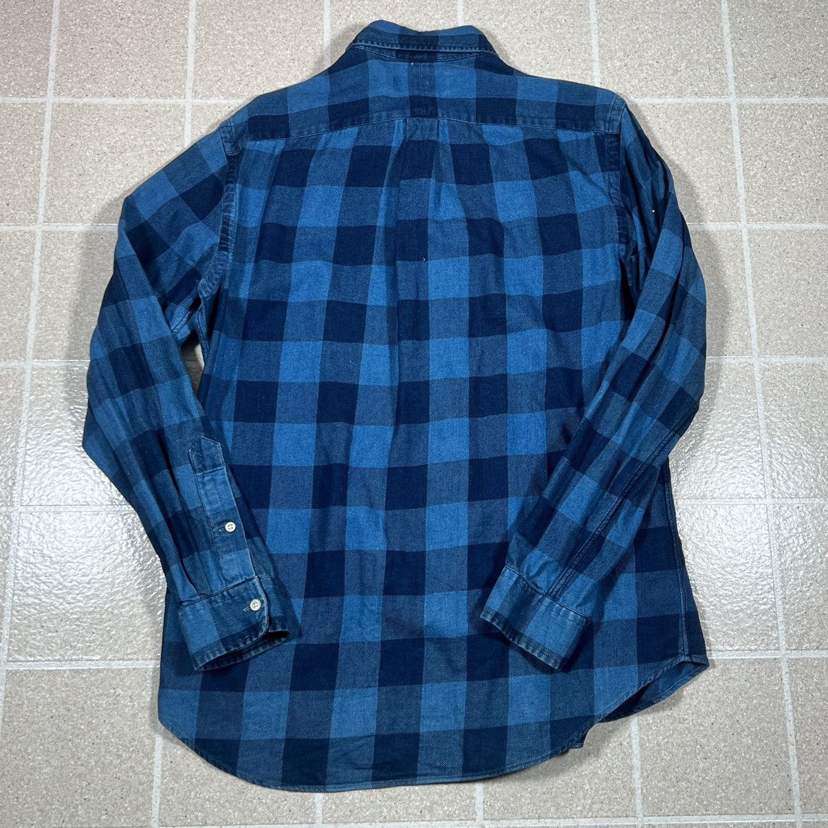 Other × Polo Ralph Lauren Polo Ralph Lauren Blue Indigo Plaid Denim Button Up Pocket Size US M / EU 48-50 / 2 - 3 Thumbnail