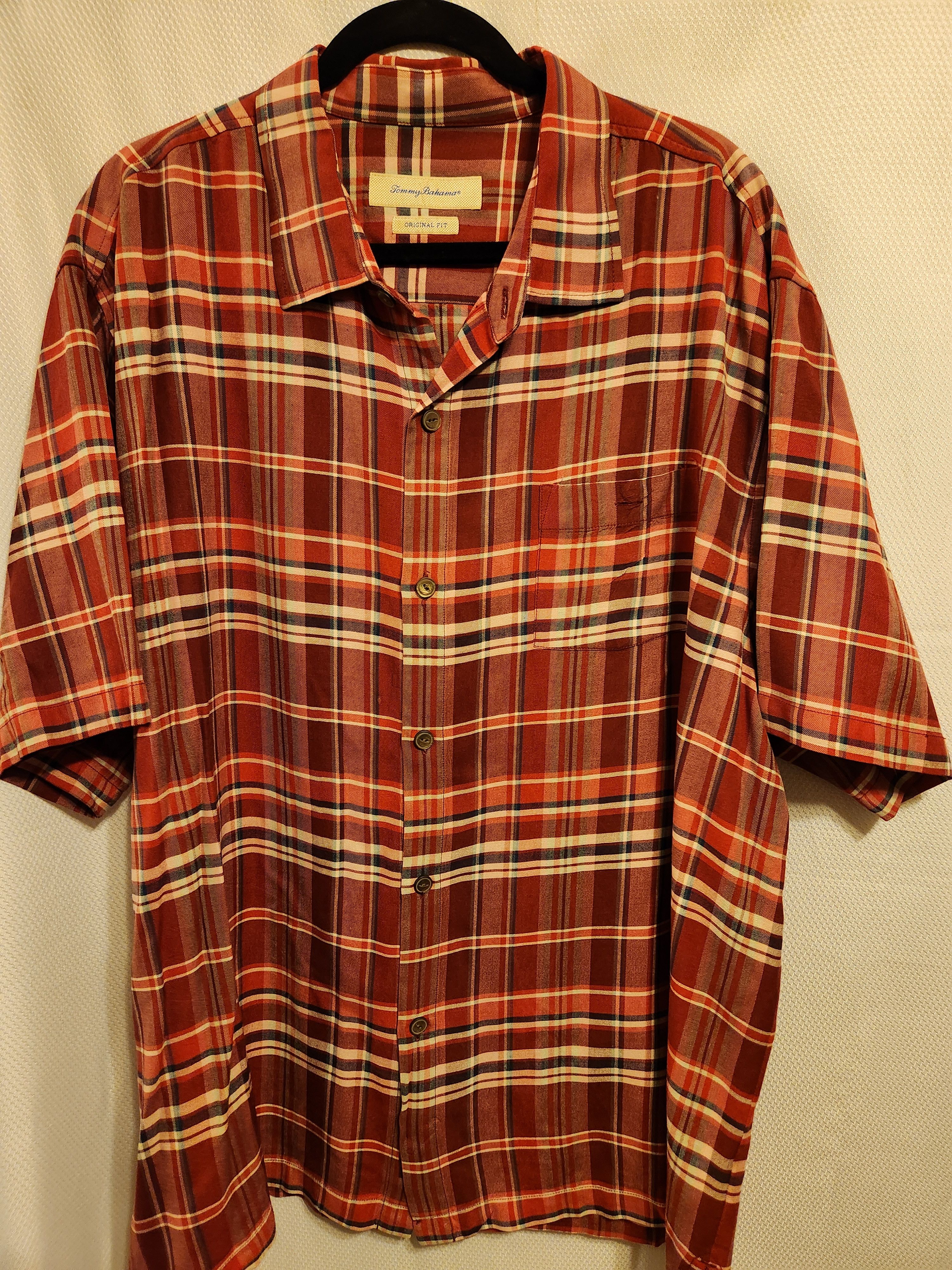 Tommy Bahama Vintage Plaid Short Sleeve Silk Shirt Size US XXL / EU 58 / 5 - 1 Thumbnail