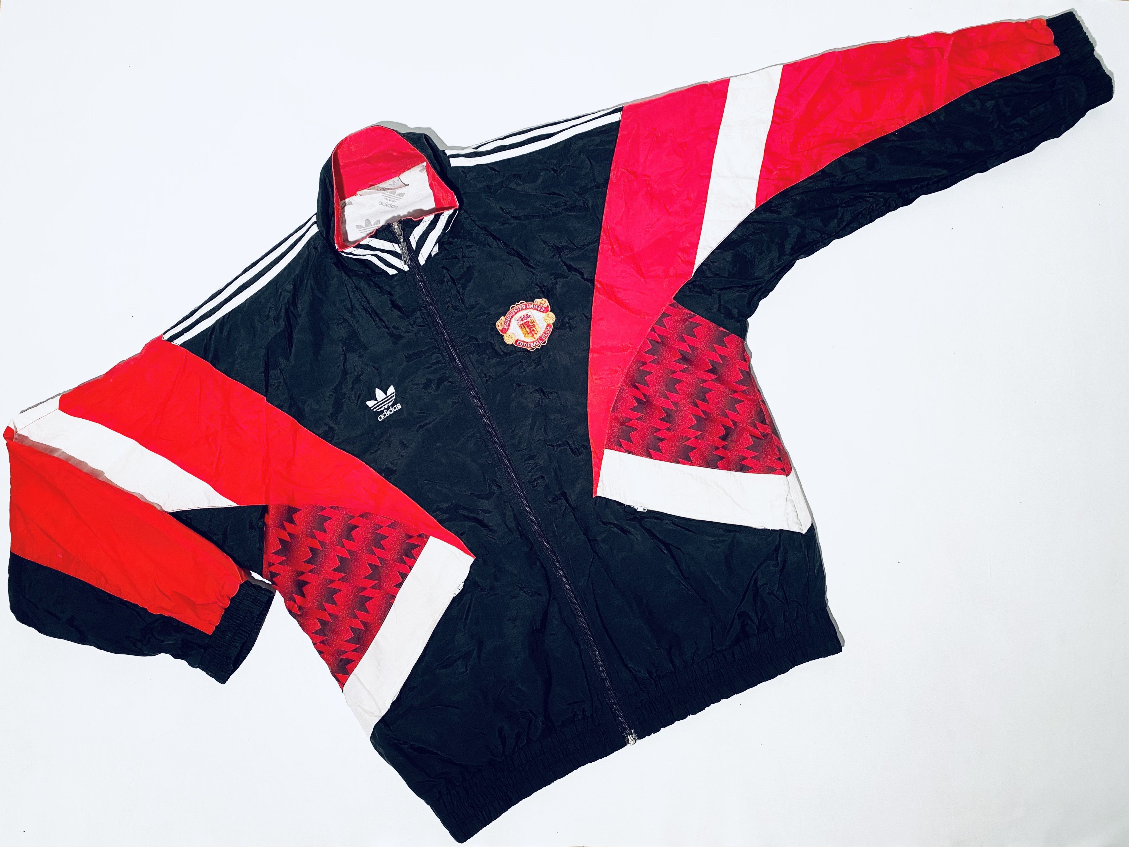 Adidas Manchester United Training Jacket 1990 1992 Size US L / EU 52-54 / 3 - 7 Thumbnail
