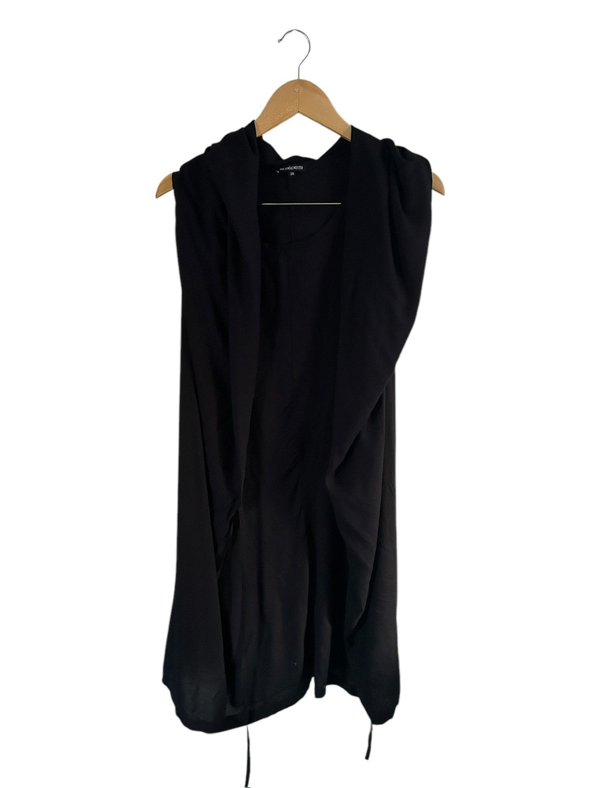Ann Demeulemeester S/S 09 Draped Tunic With Hood Size XS / US 0-2 / IT 36-38 - 3 Thumbnail