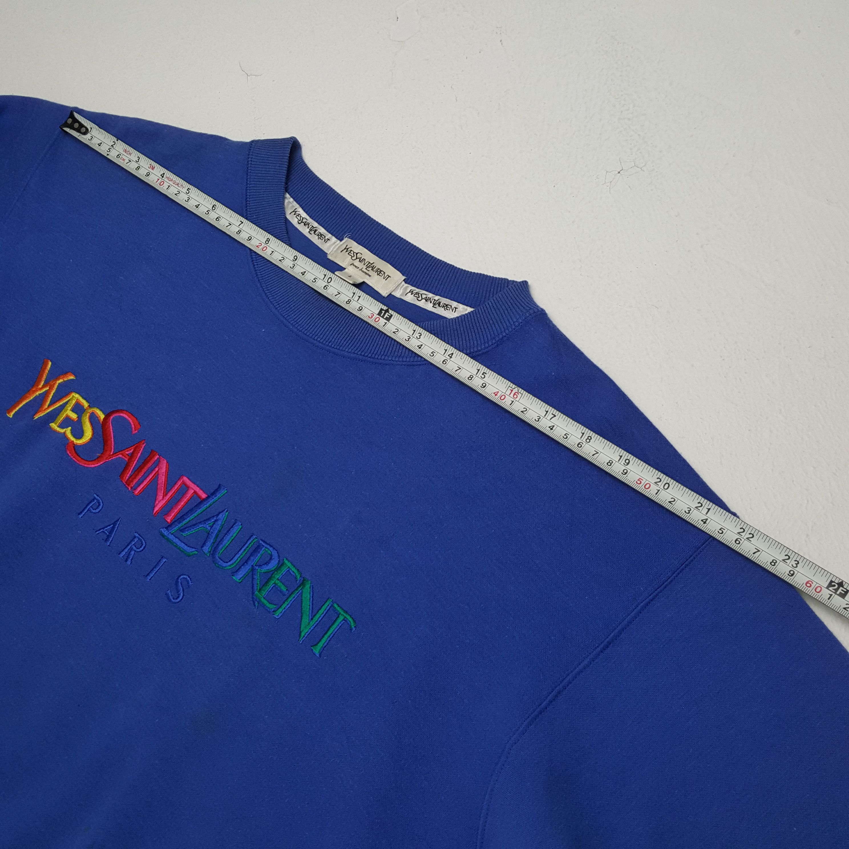 Vintage × Yves Saint Laurent Vintage YVES SAINT LAURENT Italian Luxury Brand Sweatshirts Size US L / EU 52-54 / 3 - 5 Thumbnail