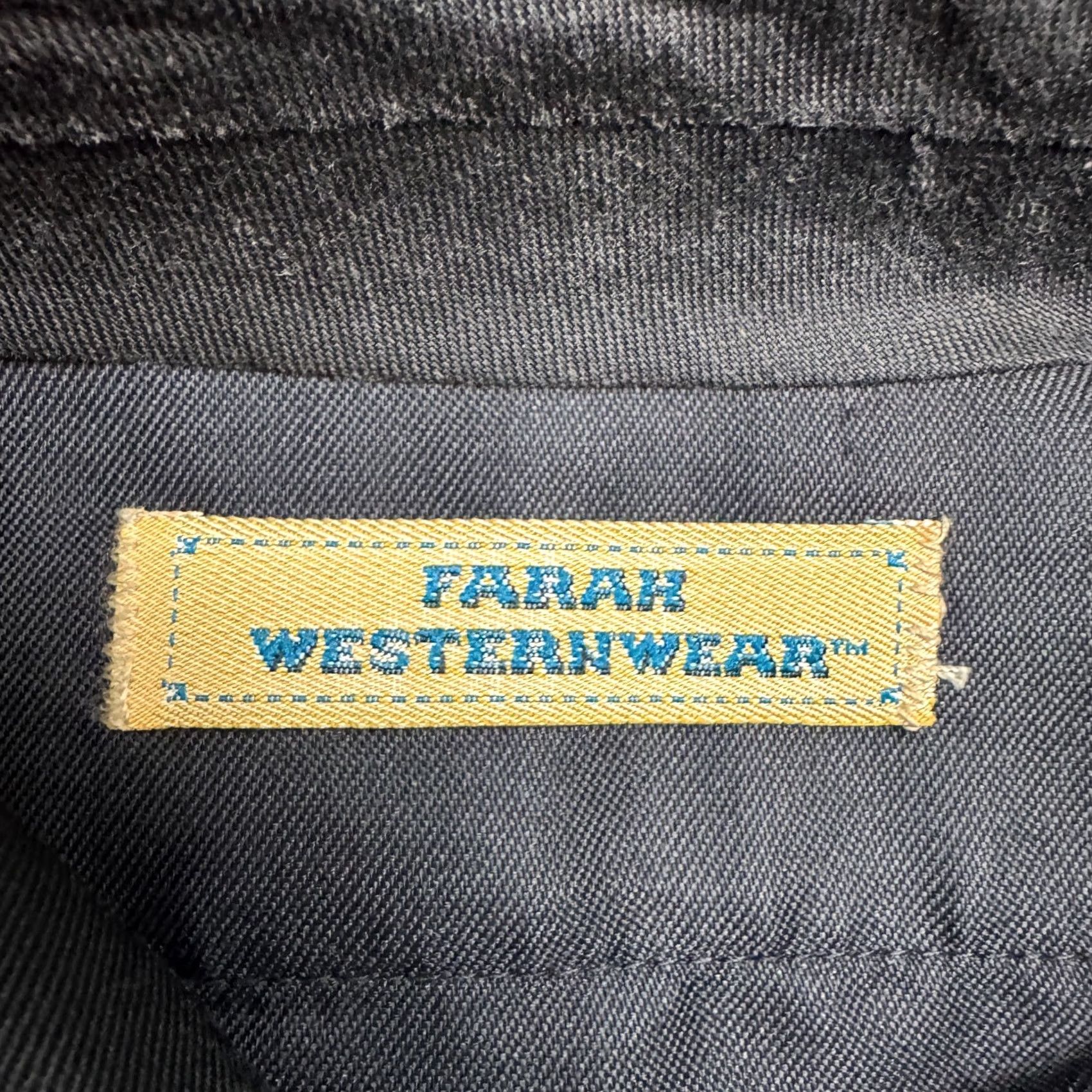 Farah VINTAGE Farah Dress Pants Women 32x29 Blue Wool Blend Polyester Straight Front 90s Retro Classic Mens Womens Size 24" / US 00 / IT 34 - 6 Thumbnail