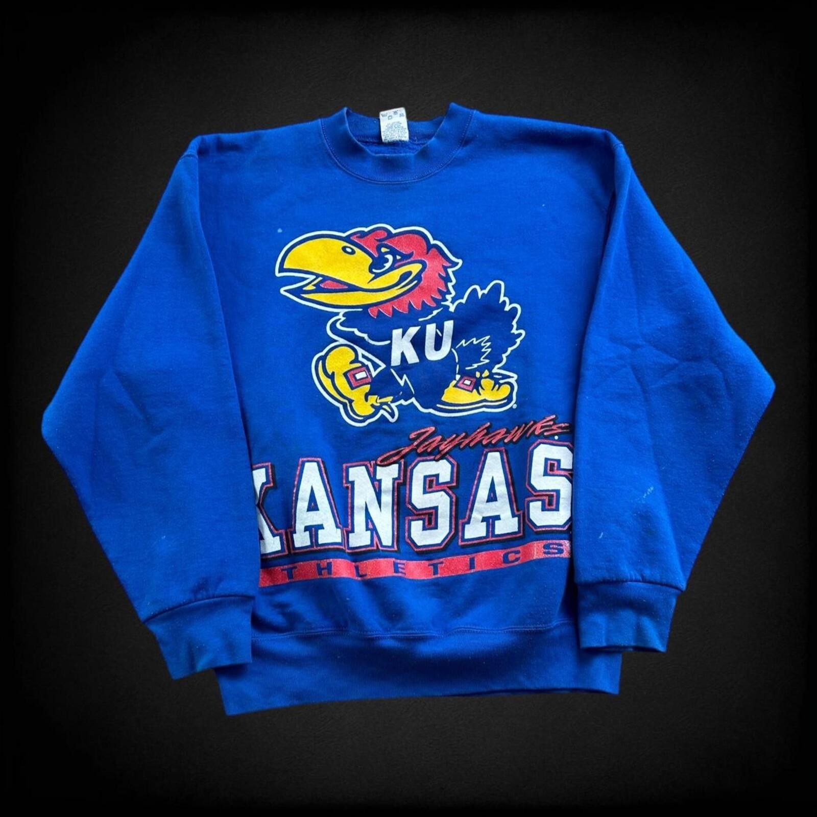 Salem Sportswear vintage Kansas Jayhawks college crewneck sweatshirt Size US L / EU 52-54 / 3 - 1 Thumbnail