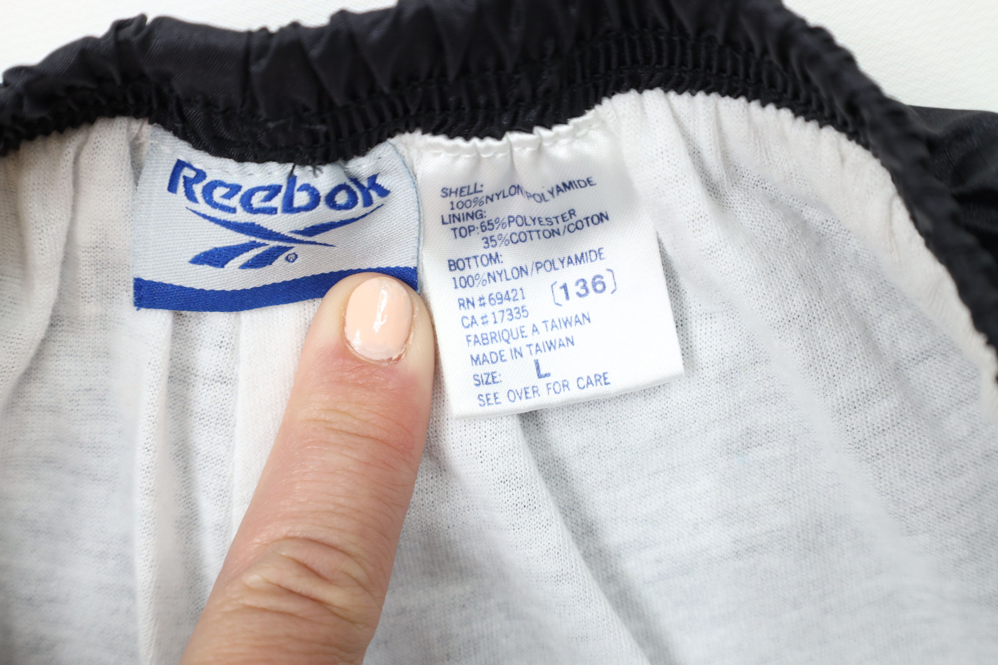 Reebok Vintage 90s Reebok Logo Lined Ripstop Windbreaker Pants Blue Size US 36 / EU 52 - 8 Thumbnail
