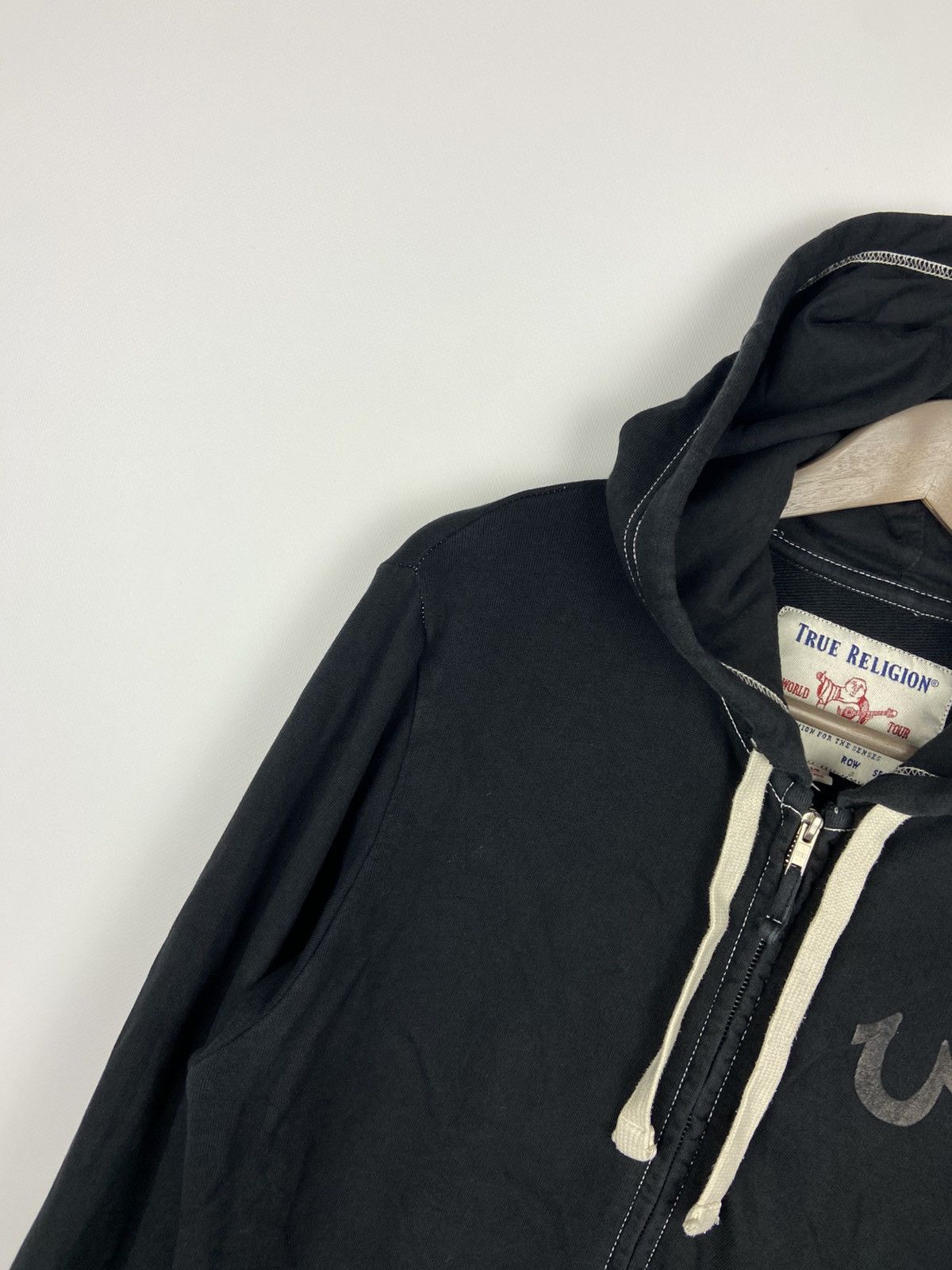 True Religion True Religion Black Zip Hoodie Hooded Y2k Buddha Big Logo Size US S / EU 44-46 / 1 - 4 Thumbnail